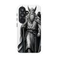 Odin & Woden Phone Case — Norse Mythology Guardian Illustration | Protective Viking Heritage Cover | Heritage Clothing