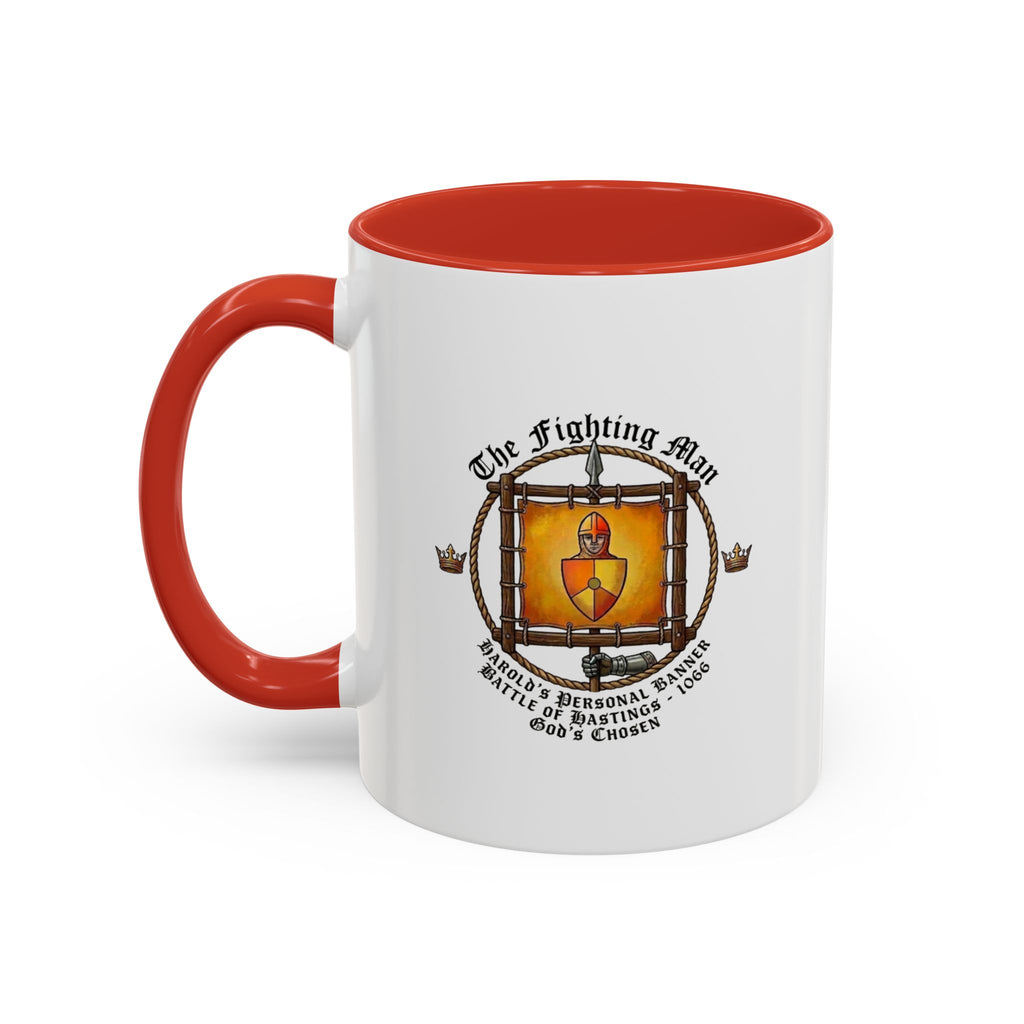 King Harold 'God's Chosen' The Fighting Man Banner Coffee Mug — 1066 Battle of Hastings Tribute
