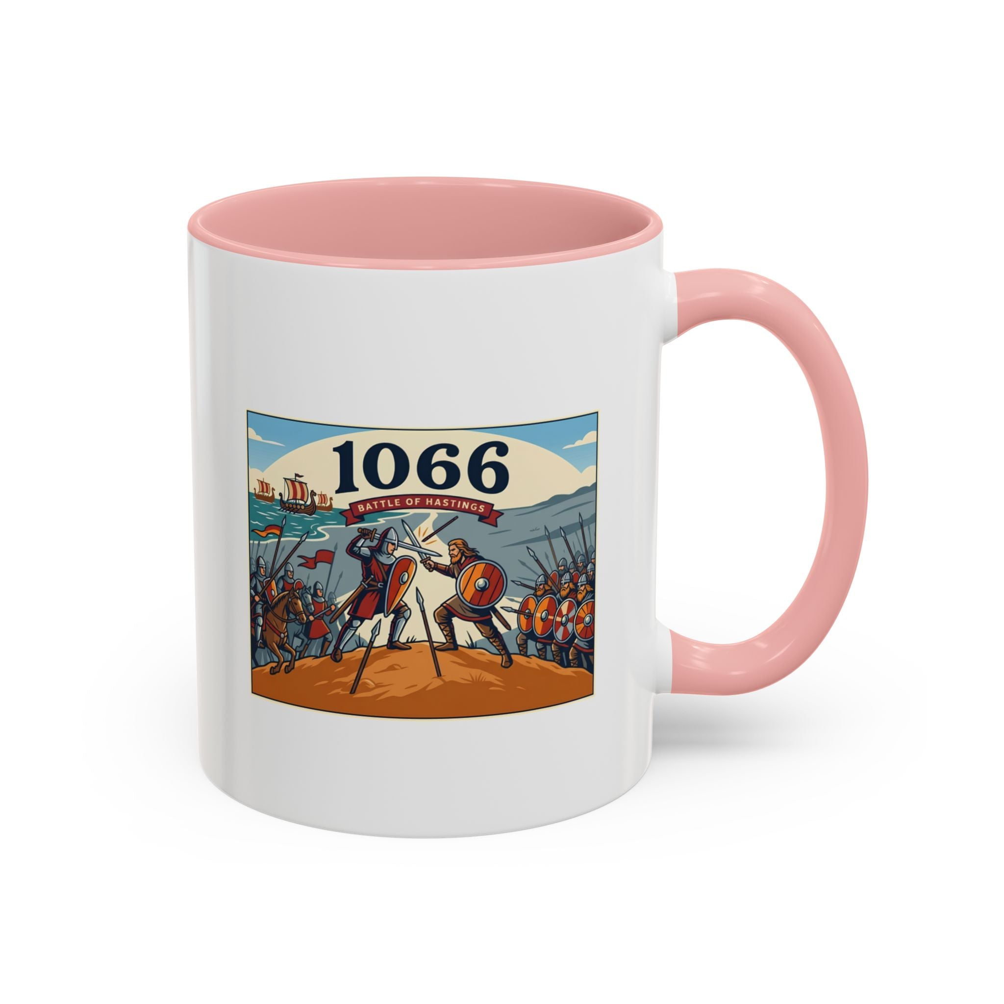 1066 Battle Coffee Mug — Medieval Norman Conquest Design — End of an Era — 11oz