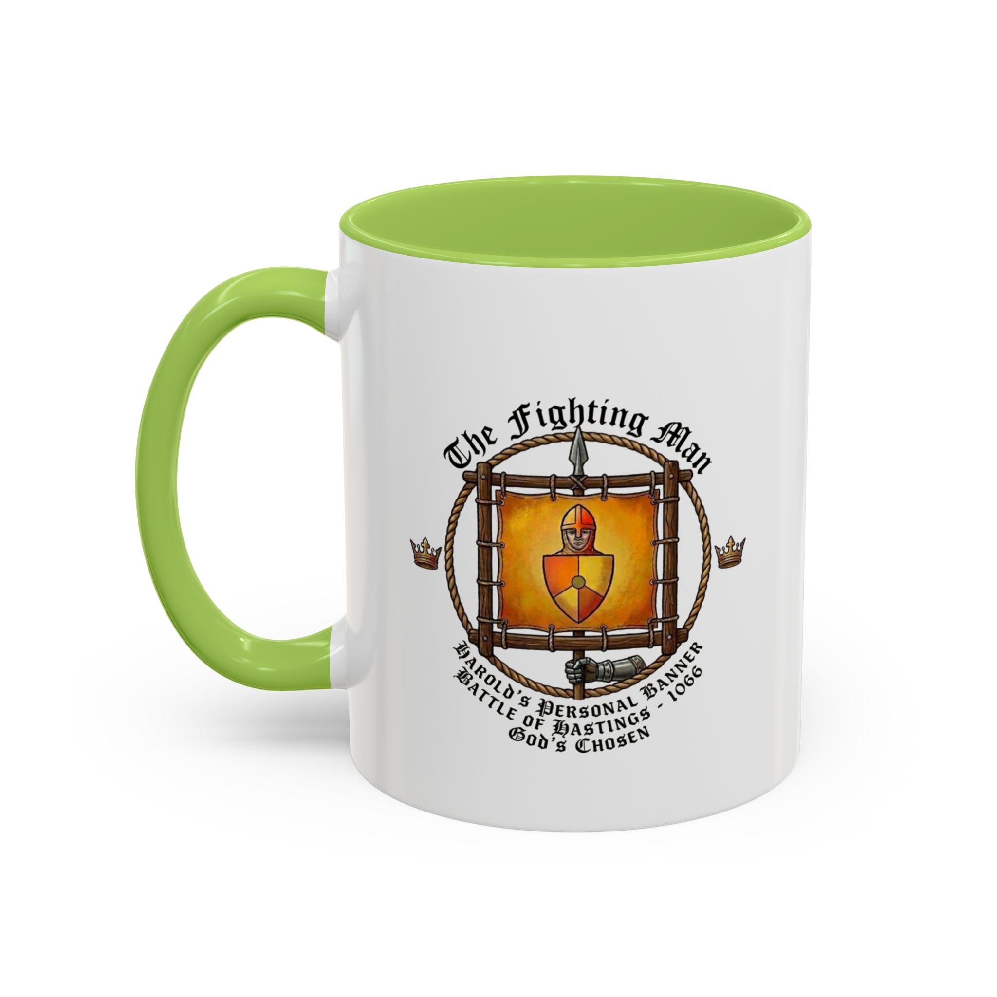 King Harold 'God's Chosen' Fighting Man Banner Coffee Mug | 1066 Battle of Hastings – 11oz