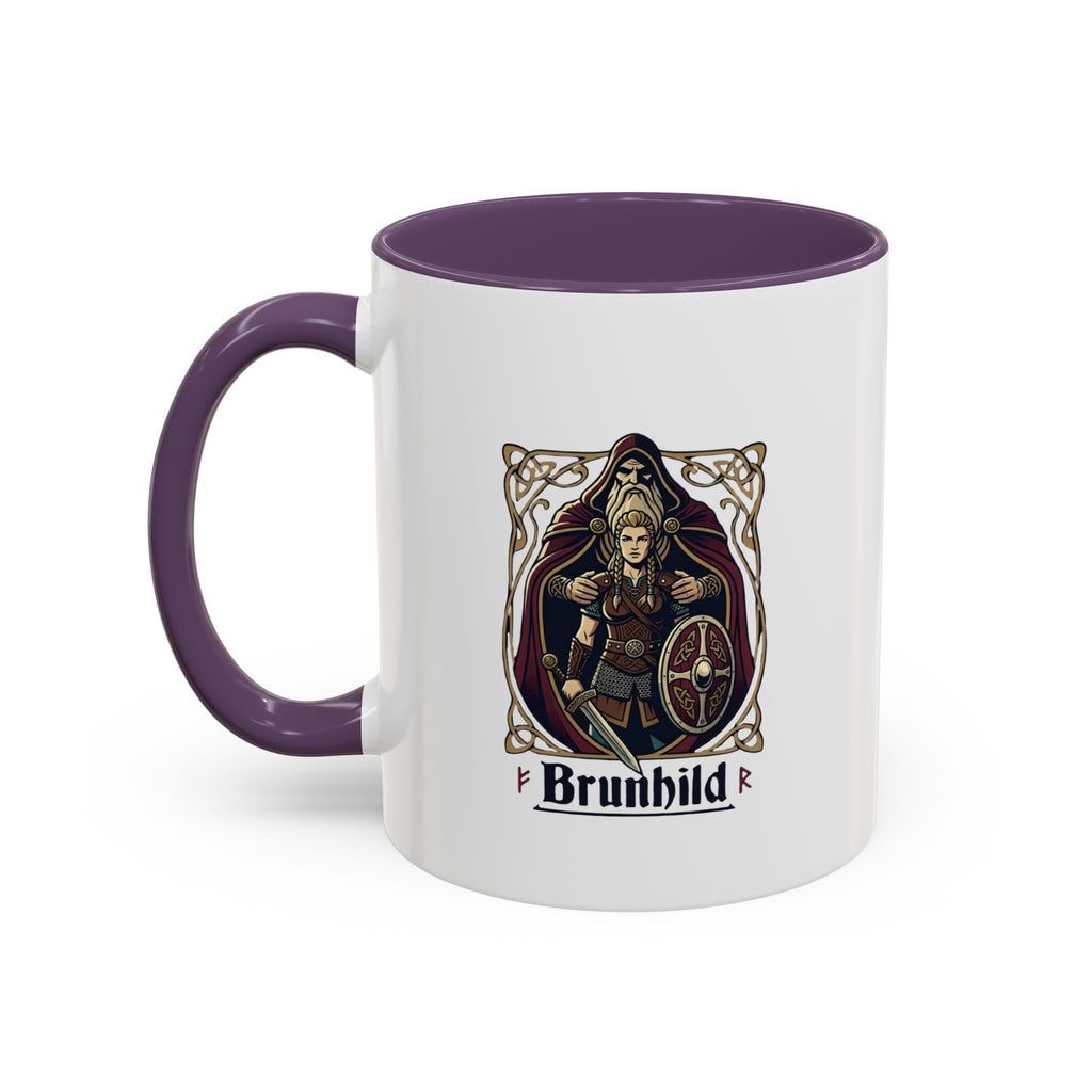Brunhild Viking Shieldmaiden Coffee Mug | Norse Warrior Accent Mug – 11oz