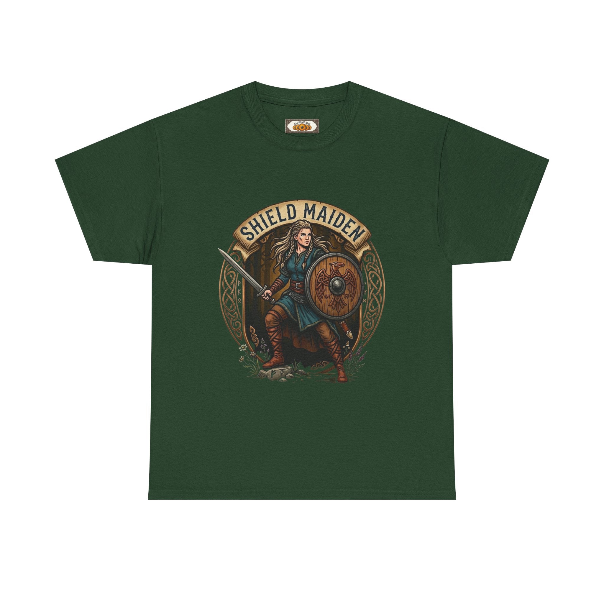 Shield Maiden T-Shirt | Unisex Adult Viking Warrior Tee