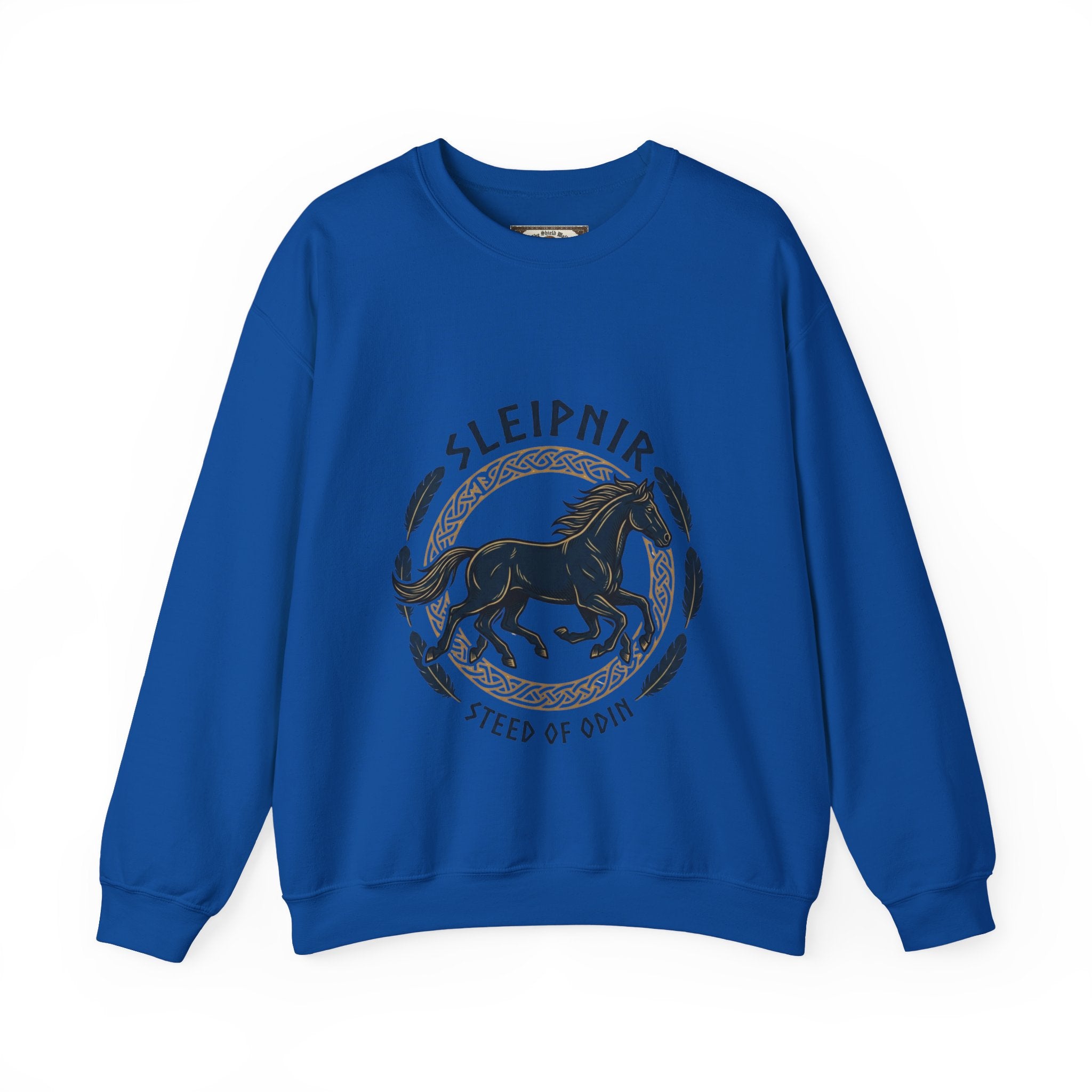 Sleipnir Sweatshirt | Unisex Viking Norse Mythology Crewneck | Wild Hunt Odin's Eight-Legged Horse