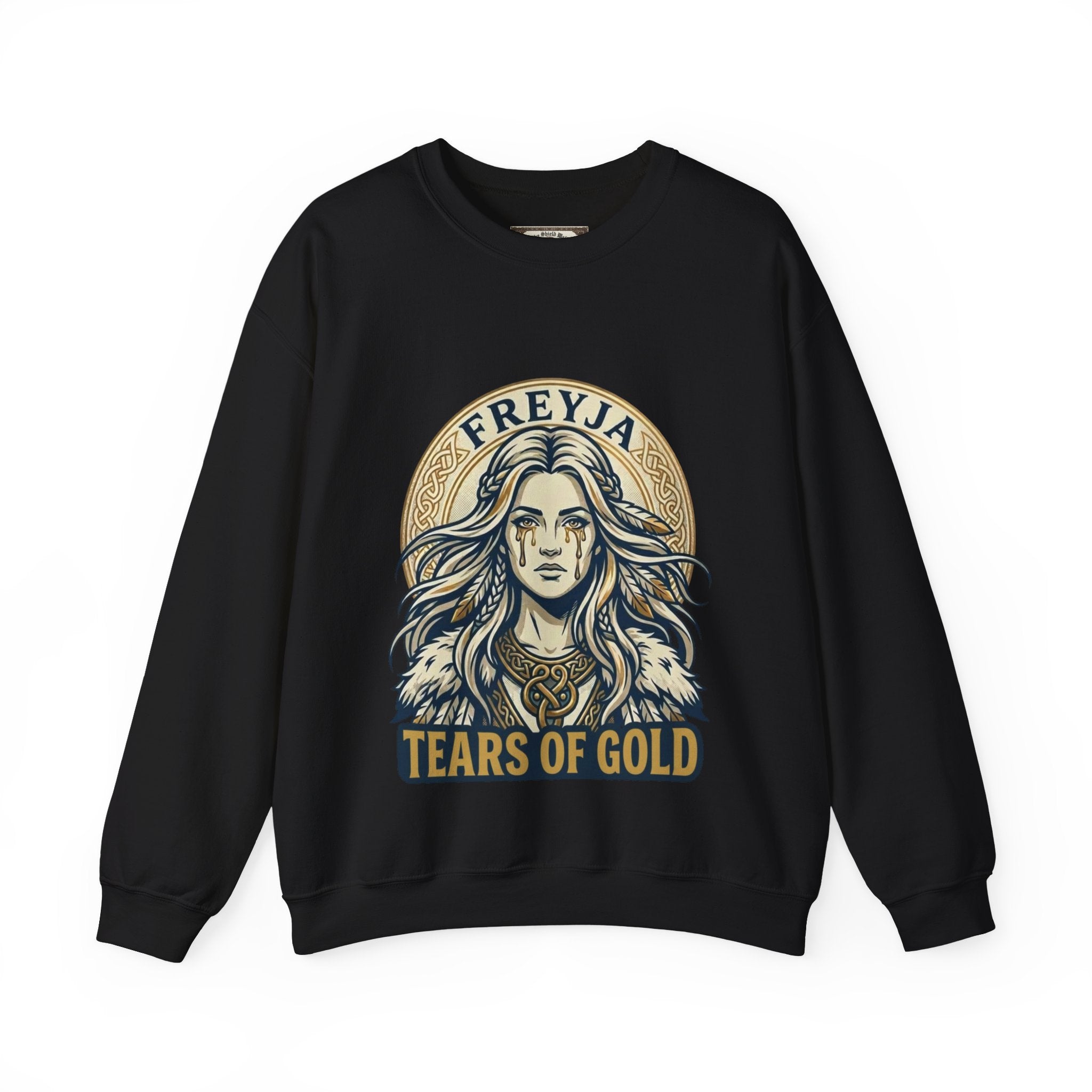 Freyja Tears of Gold Unisex Norse Goddess Sweatshirt – Adult Viking Mythology Top