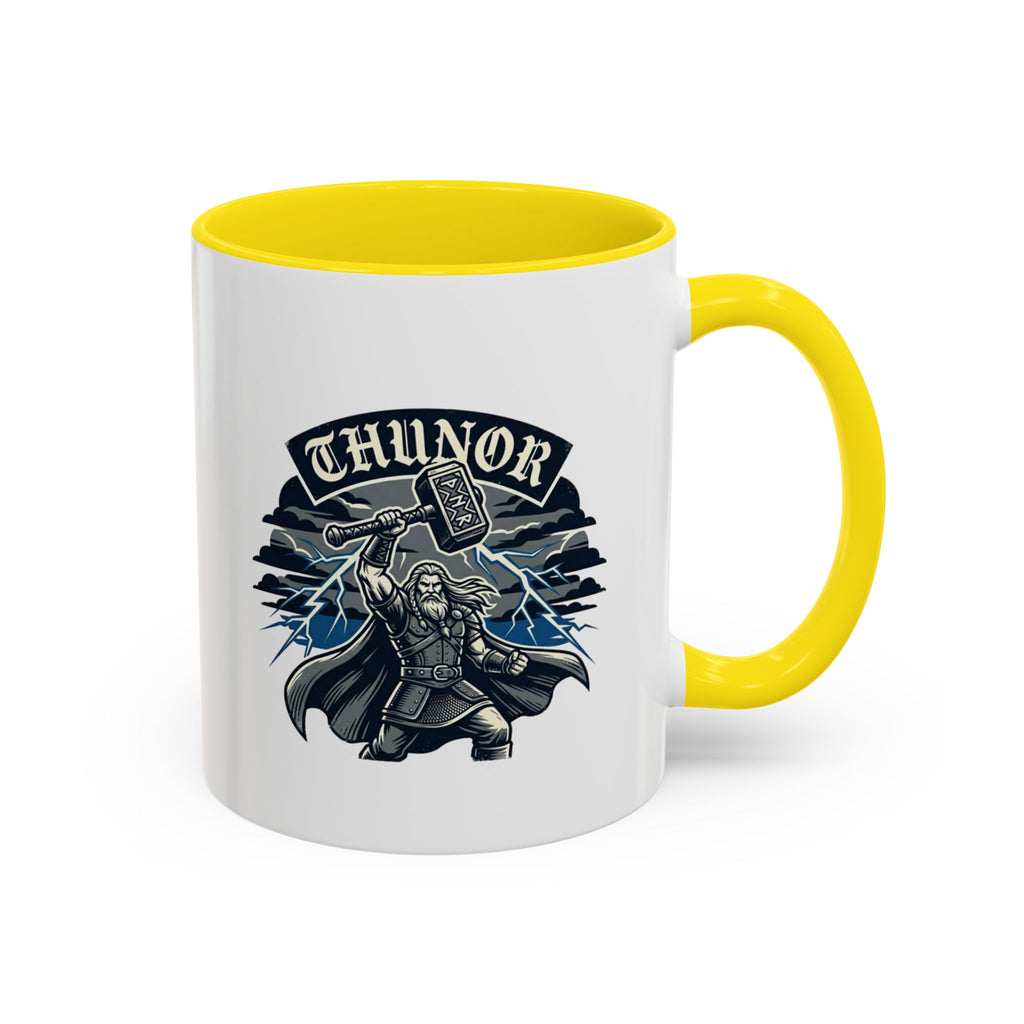 Thunor — Anglo-Saxon Thunder God 11oz Accent Mug | Norse History Gift