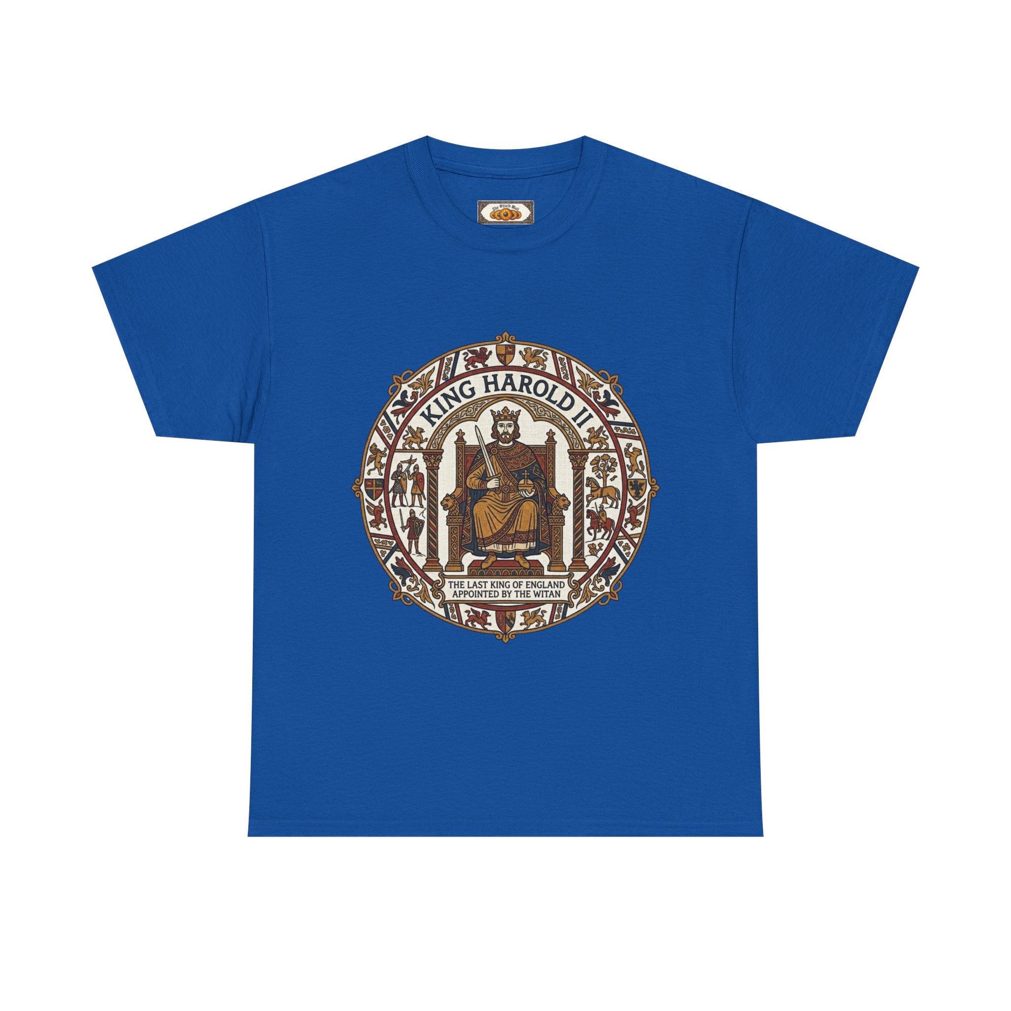 King Harold II T-Shirt | Unisex Adults Viking Anglo-Saxon History Tee | Battle of Hastings 1066