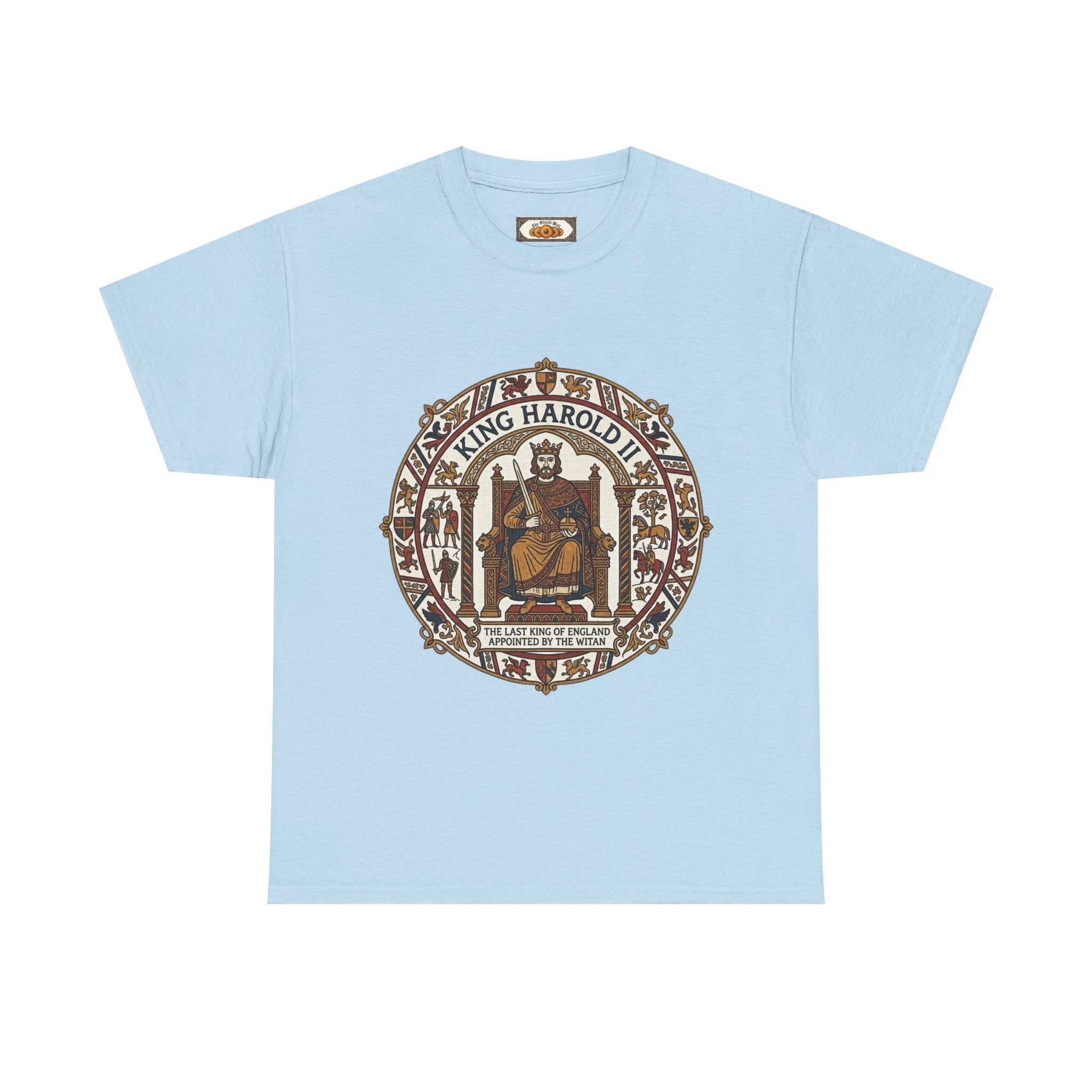 King Harold II T-Shirt | Unisex Adults Viking Anglo-Saxon History Tee | Battle of Hastings 1066
