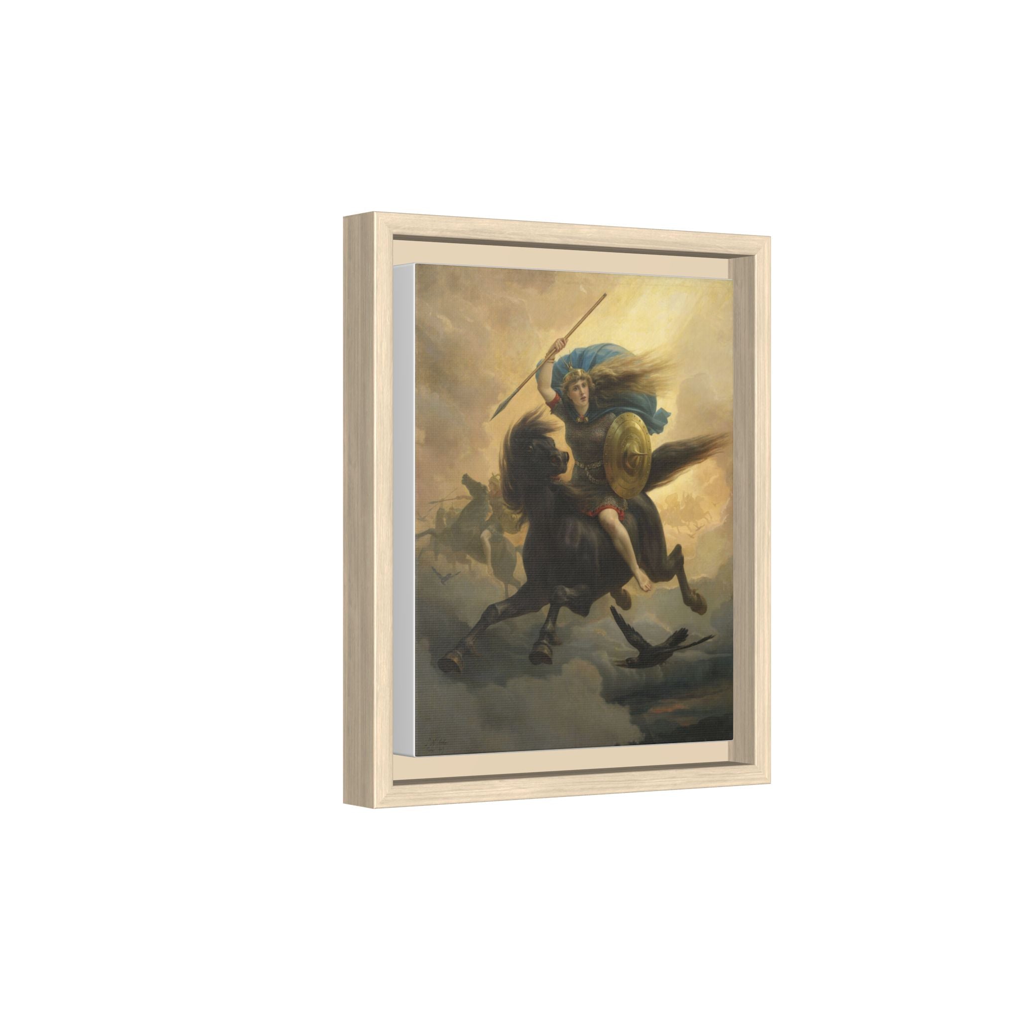 The Valkyrie by Peter Nicolai Arbo | 8×10" Framed Matte Canvas Print