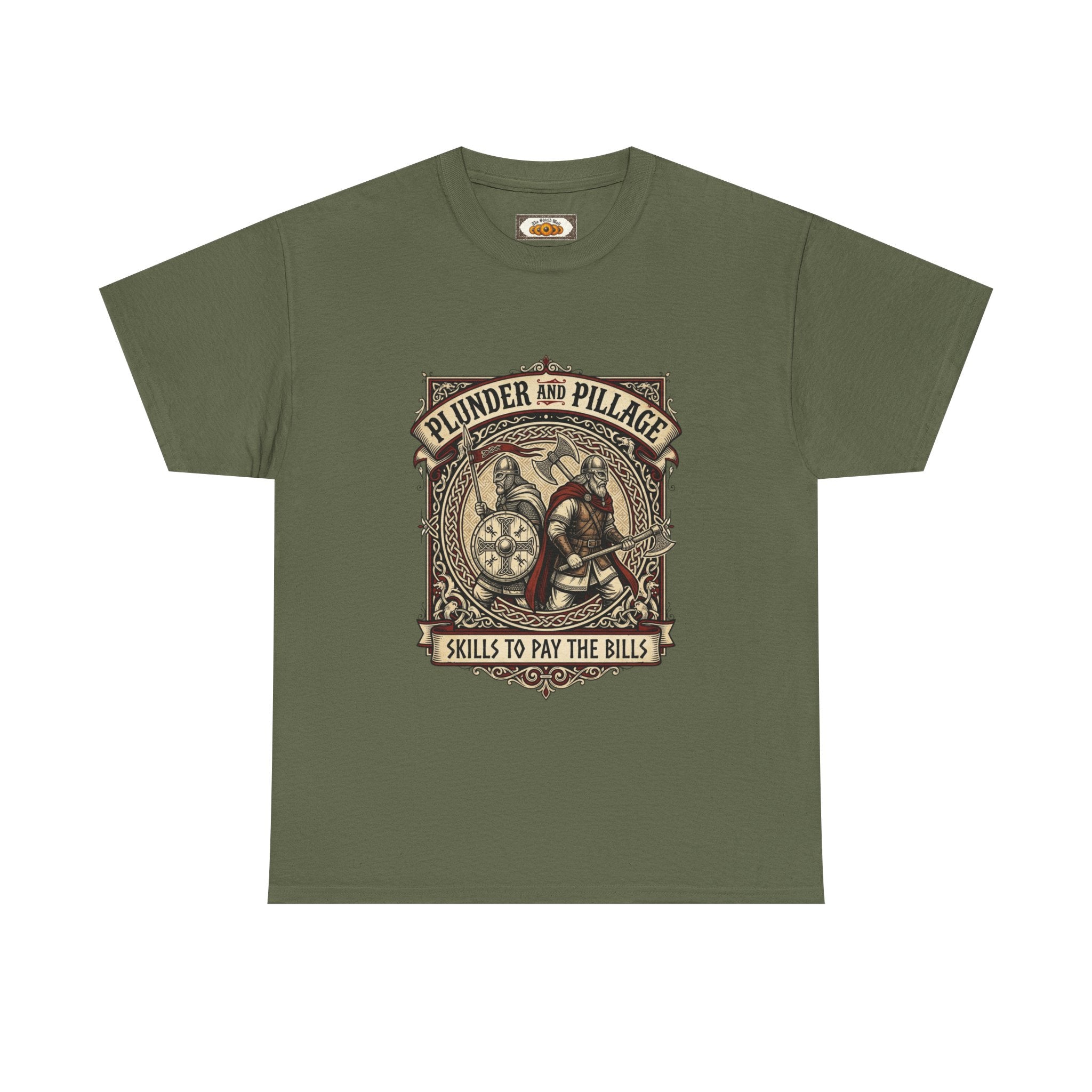Viking Raiders T-Shirt | Pillage & Plunder Skills To Pay The Bills | Unisex Adult
