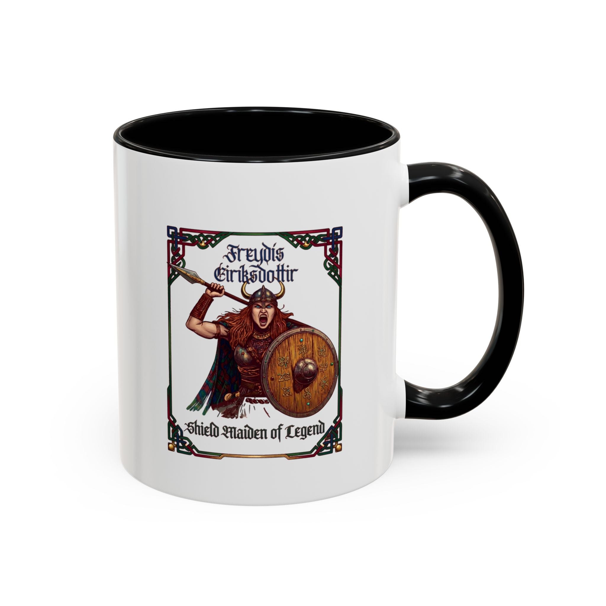 Freydís Eiríksdóttir Shield Maiden Coffee Mug | Viking Norse History Gift – 11oz