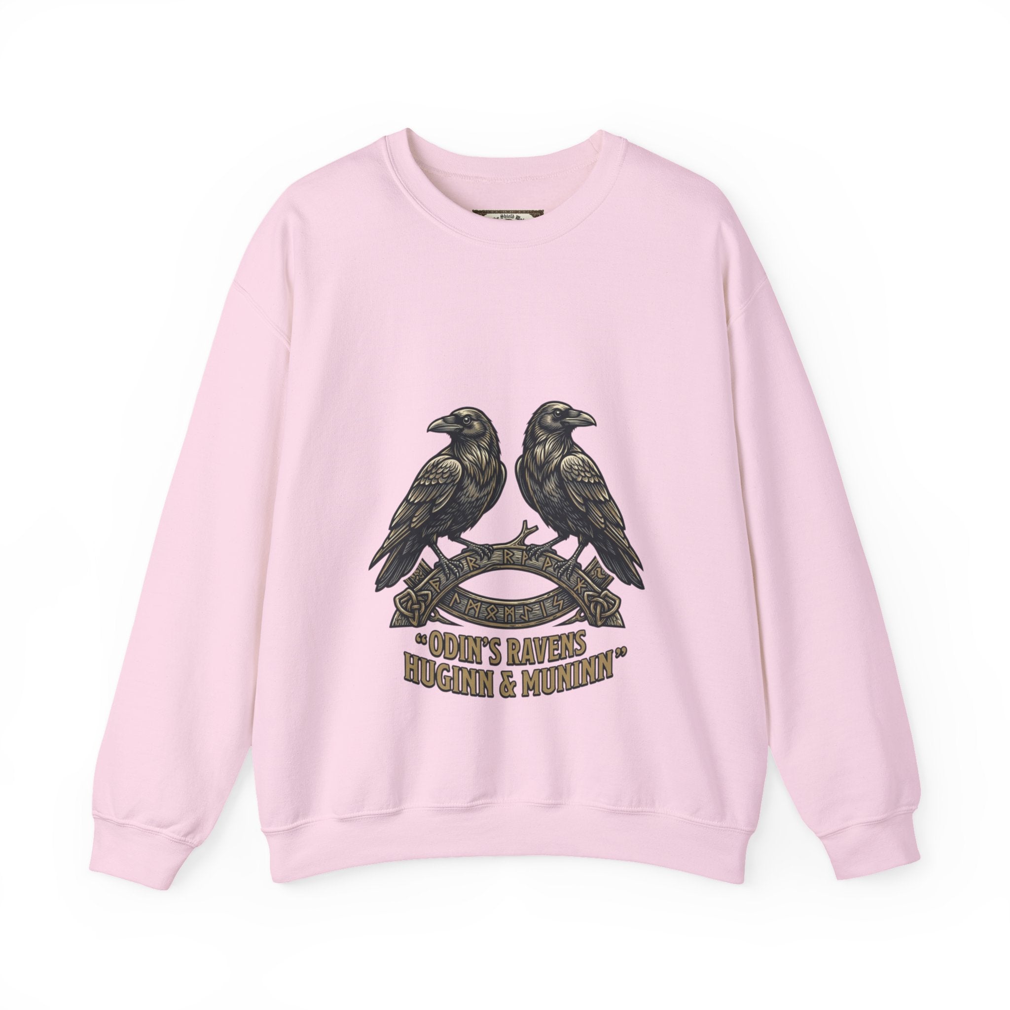 Odin's Ravens Huginn & Muninn Unisex Crewneck Sweatshirt — Norse Mythology Gift