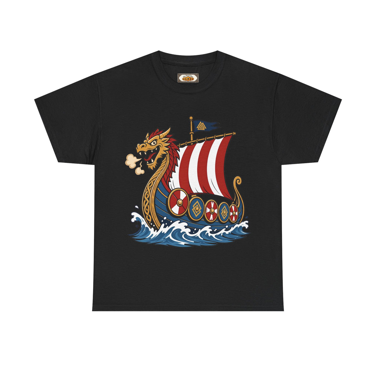 Dragonship T-Shirt — Caricature Viking Drakkar | Heritage Clothing