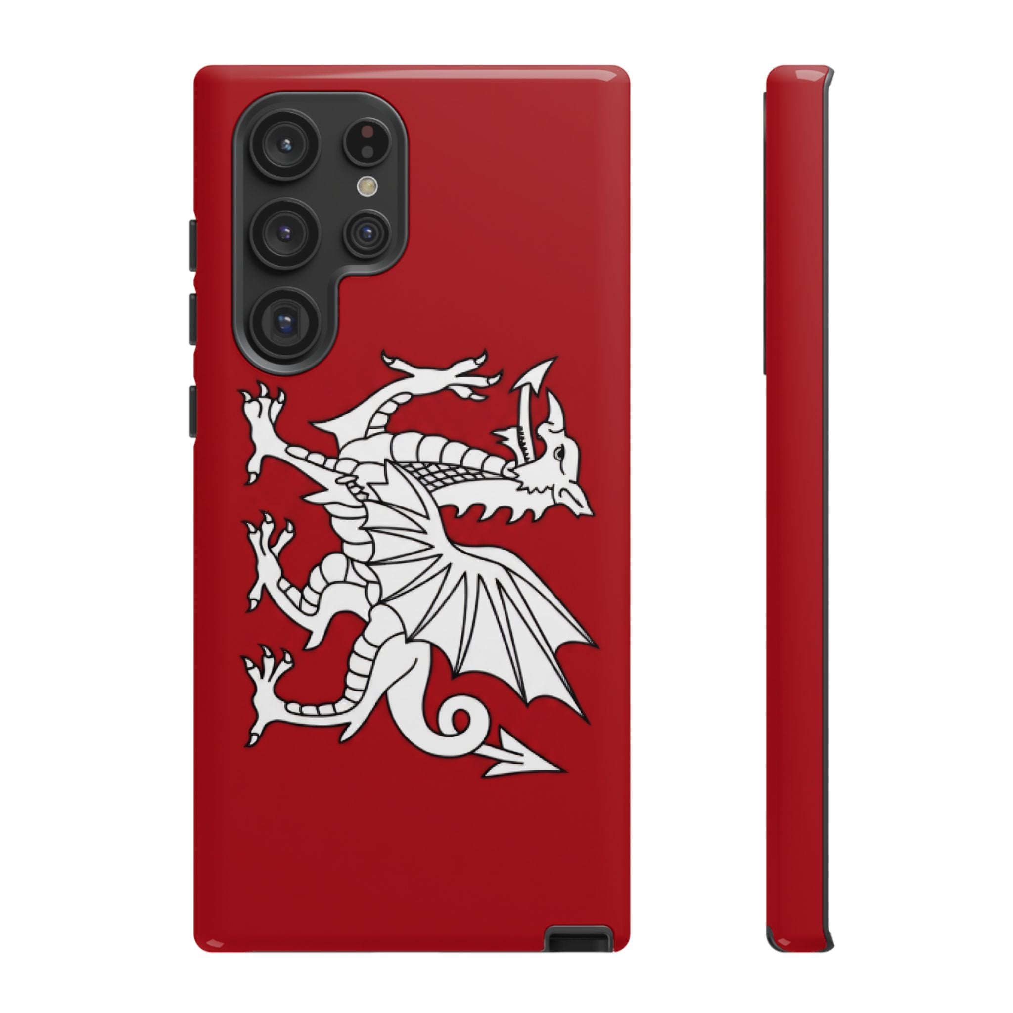 White Wessex Dragon Phone Case — Anglo-Saxon Emblem Phone Cover