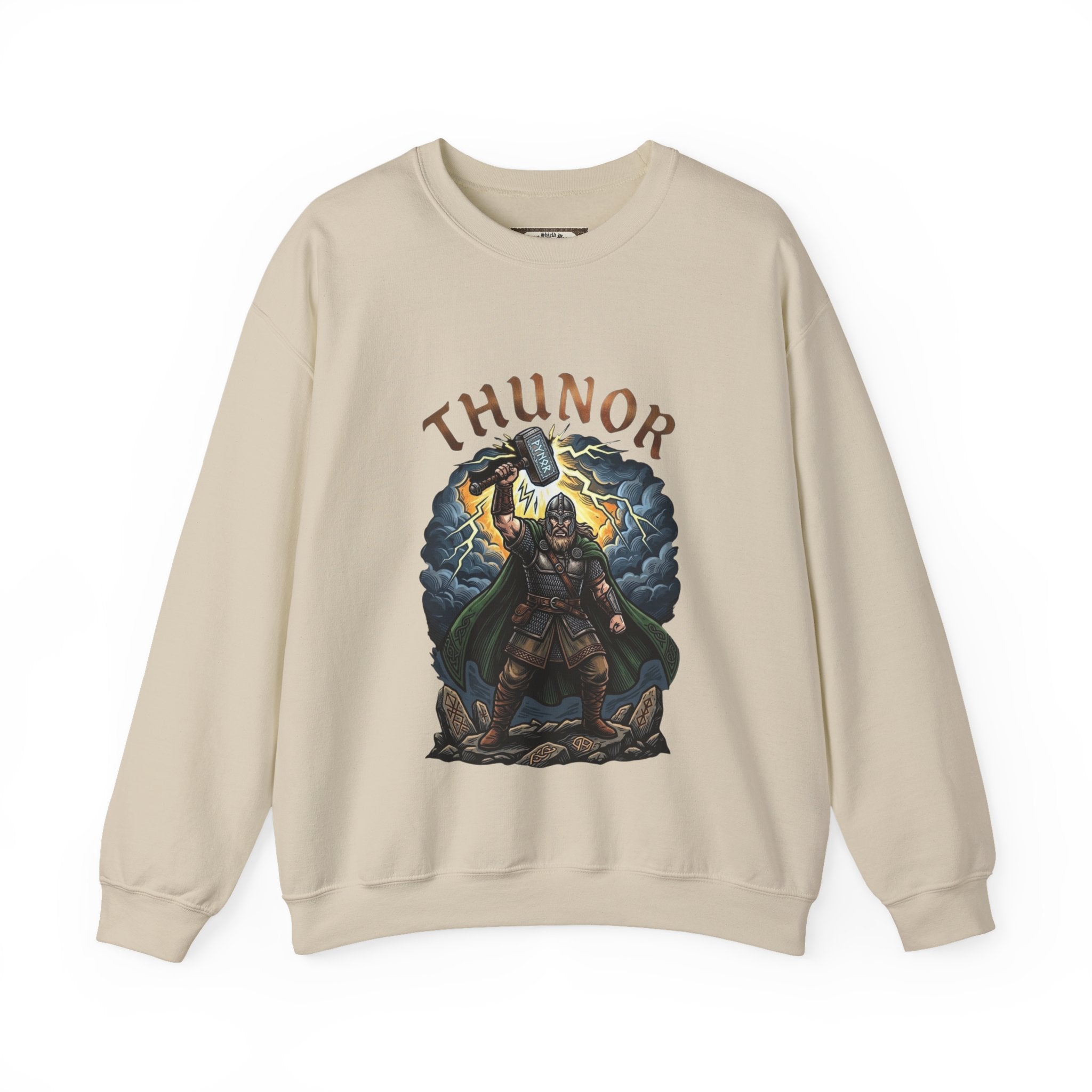 Thunor God of Thunder Sweatshirt — Anglo‑Saxon Mythology Crewneck