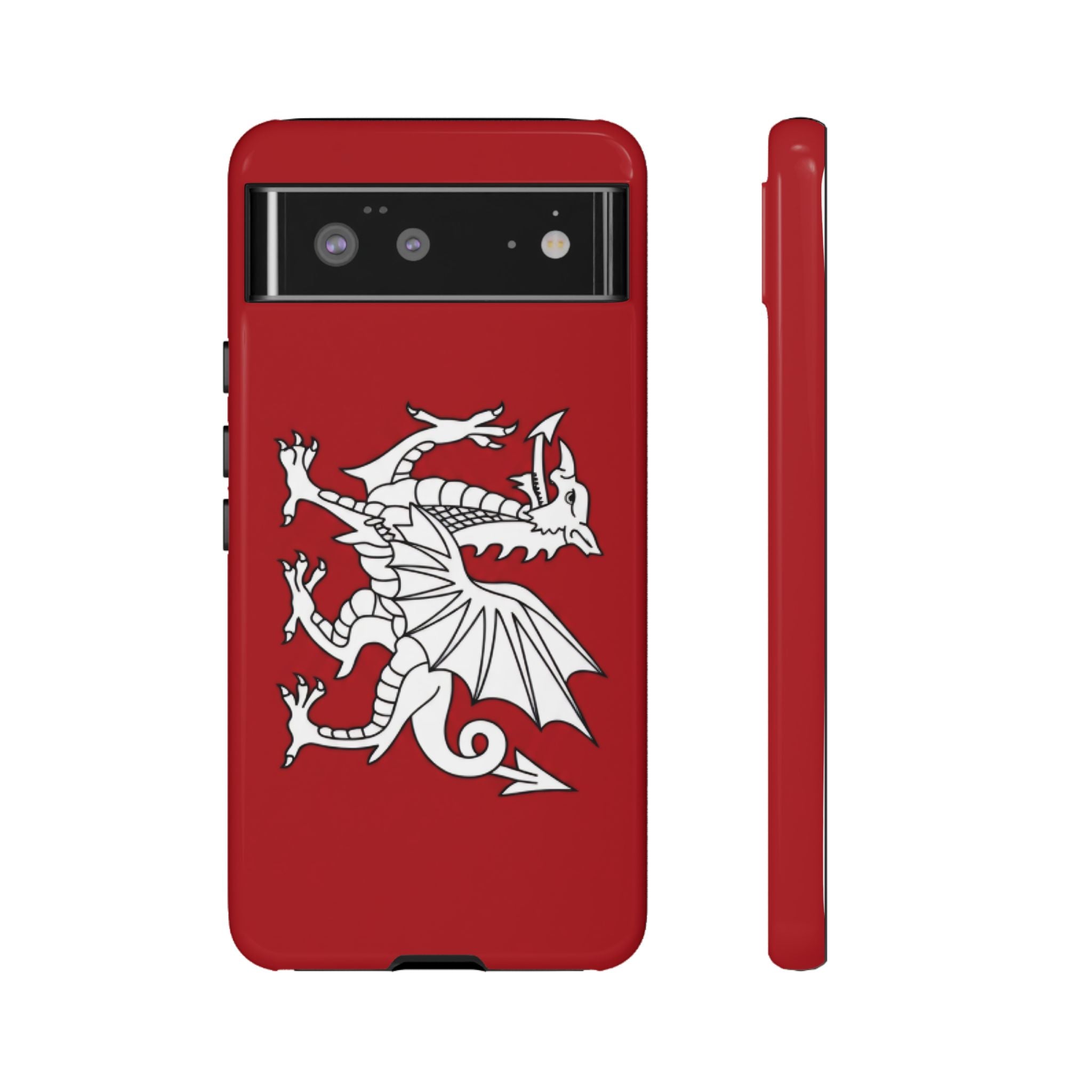 White Wessex Dragon Phone Case — Anglo-Saxon Emblem Phone Cover