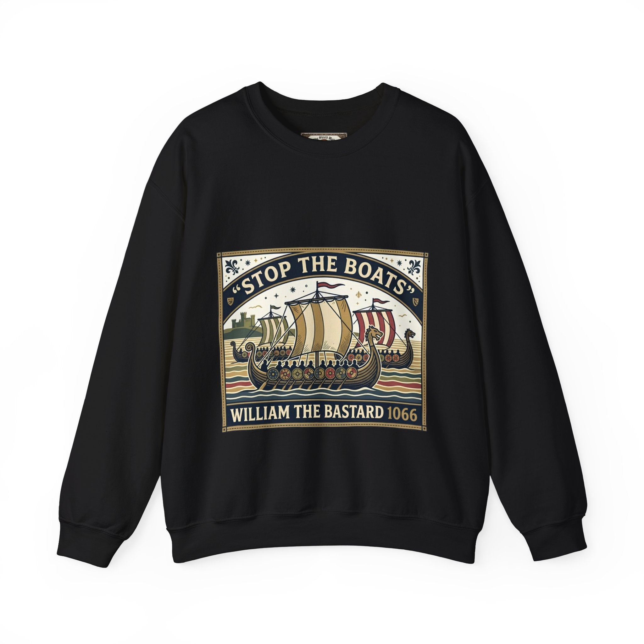 "Stop the Boats" Norman Conquest 1066 Crewneck Sweatshirt | English History