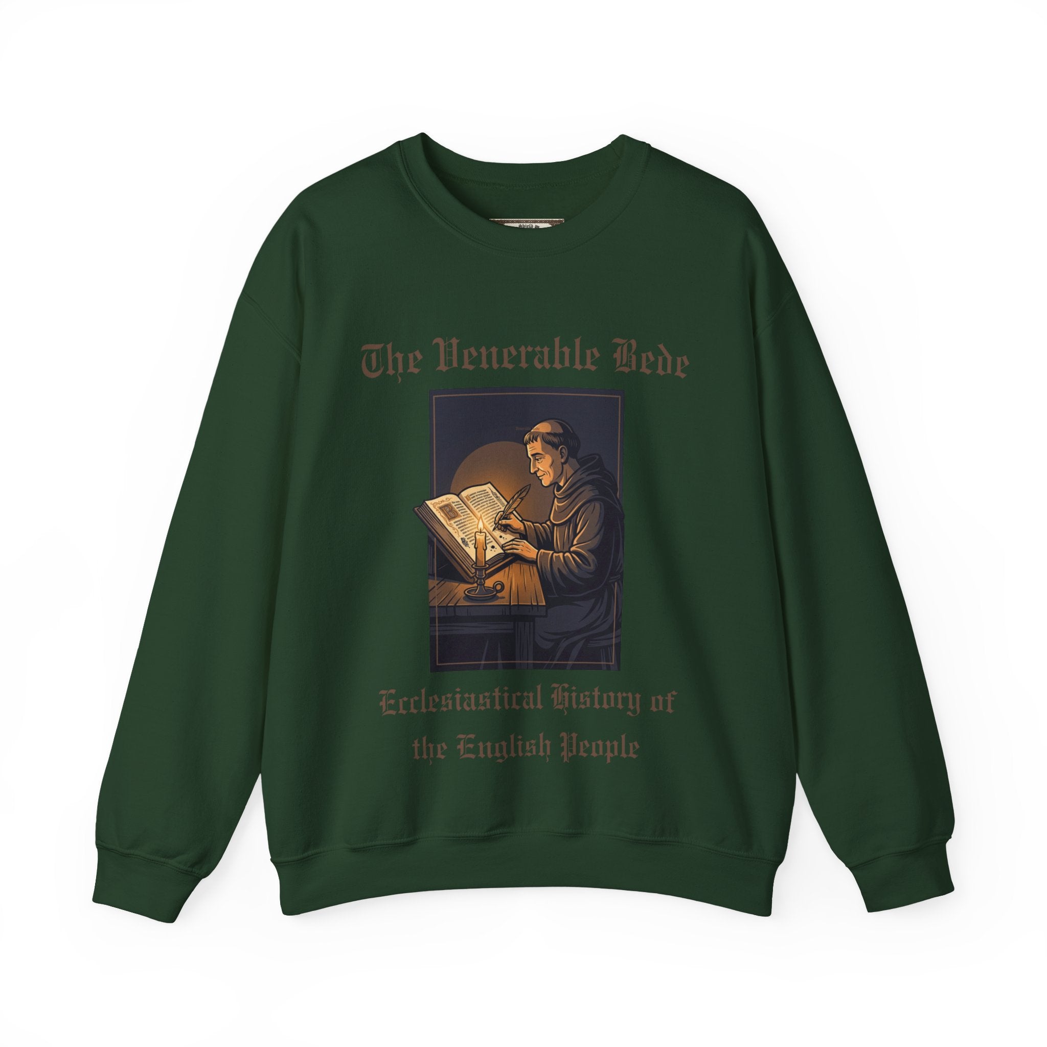 The Venerable Bede Sweatshirt | Unisex Anglo-Saxon Scholar History Crewneck for Adults