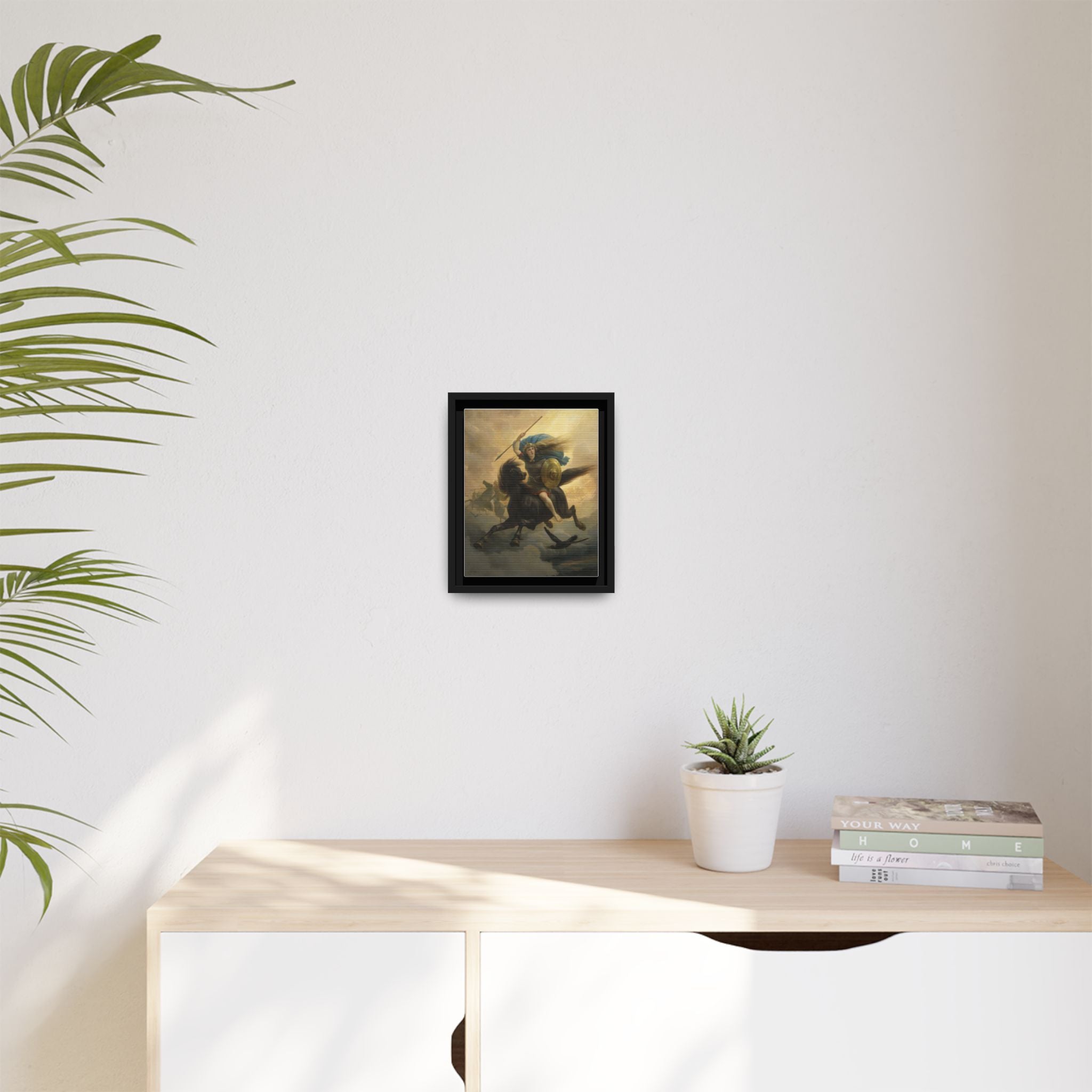 The Valkyrie by Peter Nicolai Arbo | 8×10" Framed Matte Canvas Print