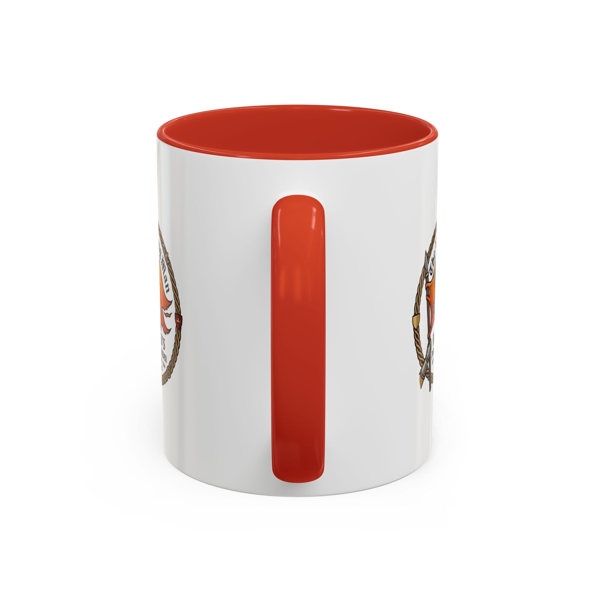 King Harold The Fighting Man Axe Banner Accent Coffee Mug — 11/15oz Last Anglo Saxon King