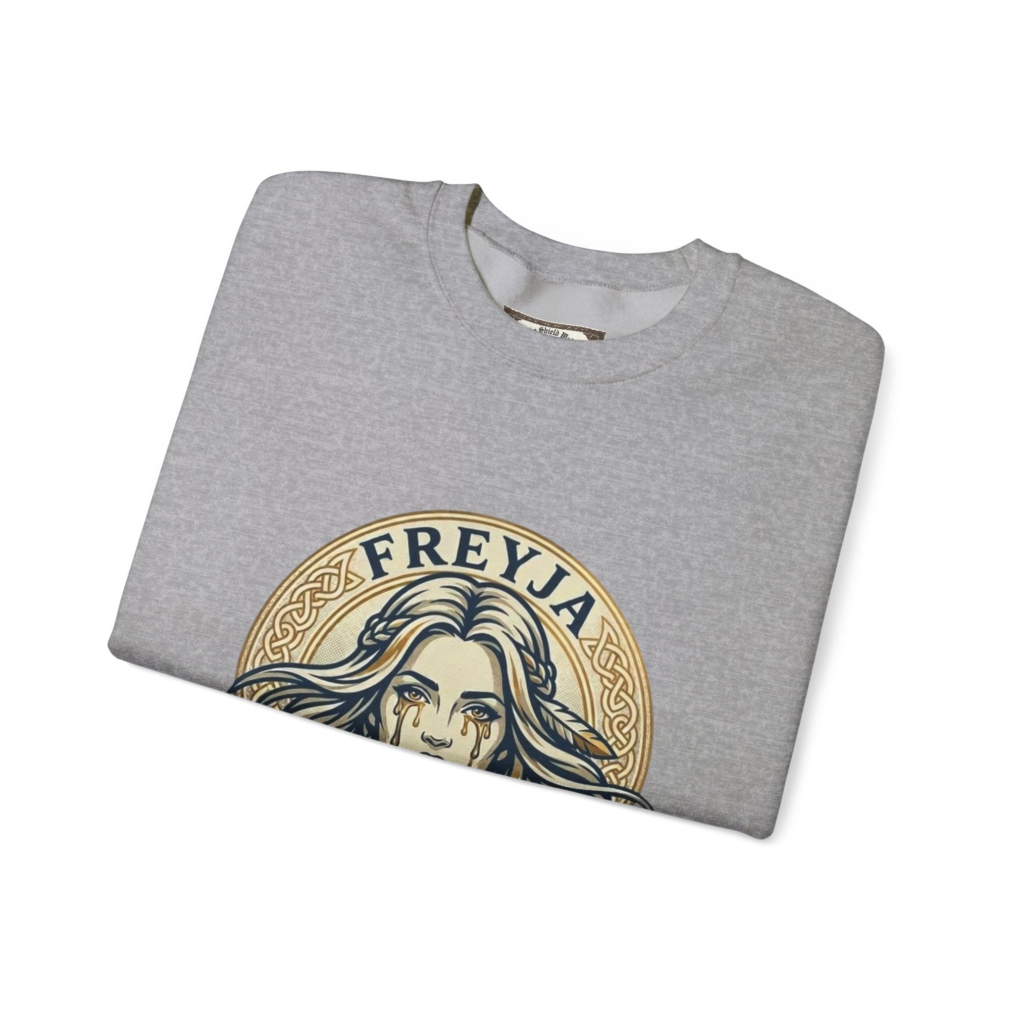 Freyja Tears of Gold Unisex Norse Goddess Sweatshirt – Adult Viking Mythology Top