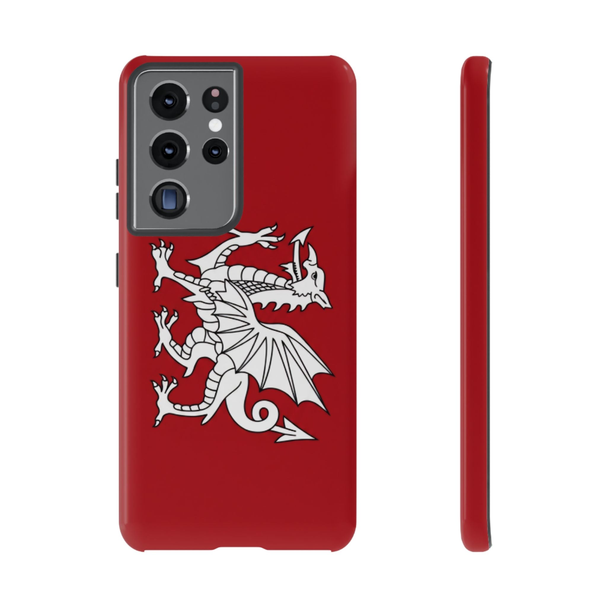 White Wessex Dragon Phone Case — Anglo-Saxon Emblem Phone Cover