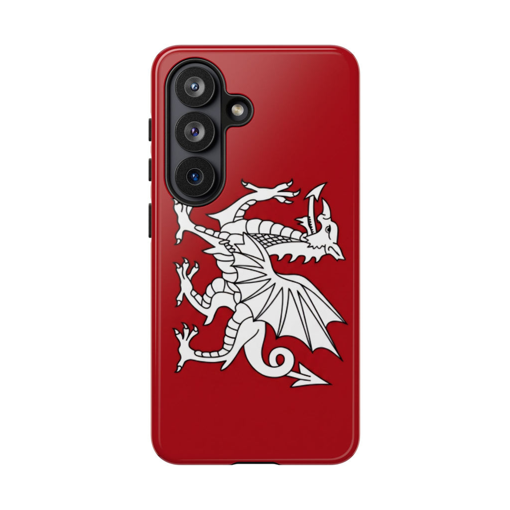 White Wessex Dragon Phone Case — Anglo-Saxon Emblem Phone Cover