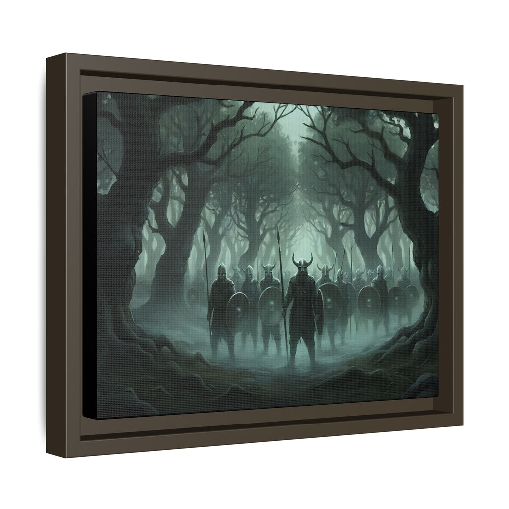Viking Warriors Matte Framed Canvas — "Viking Ghosts of Kingley Vale"