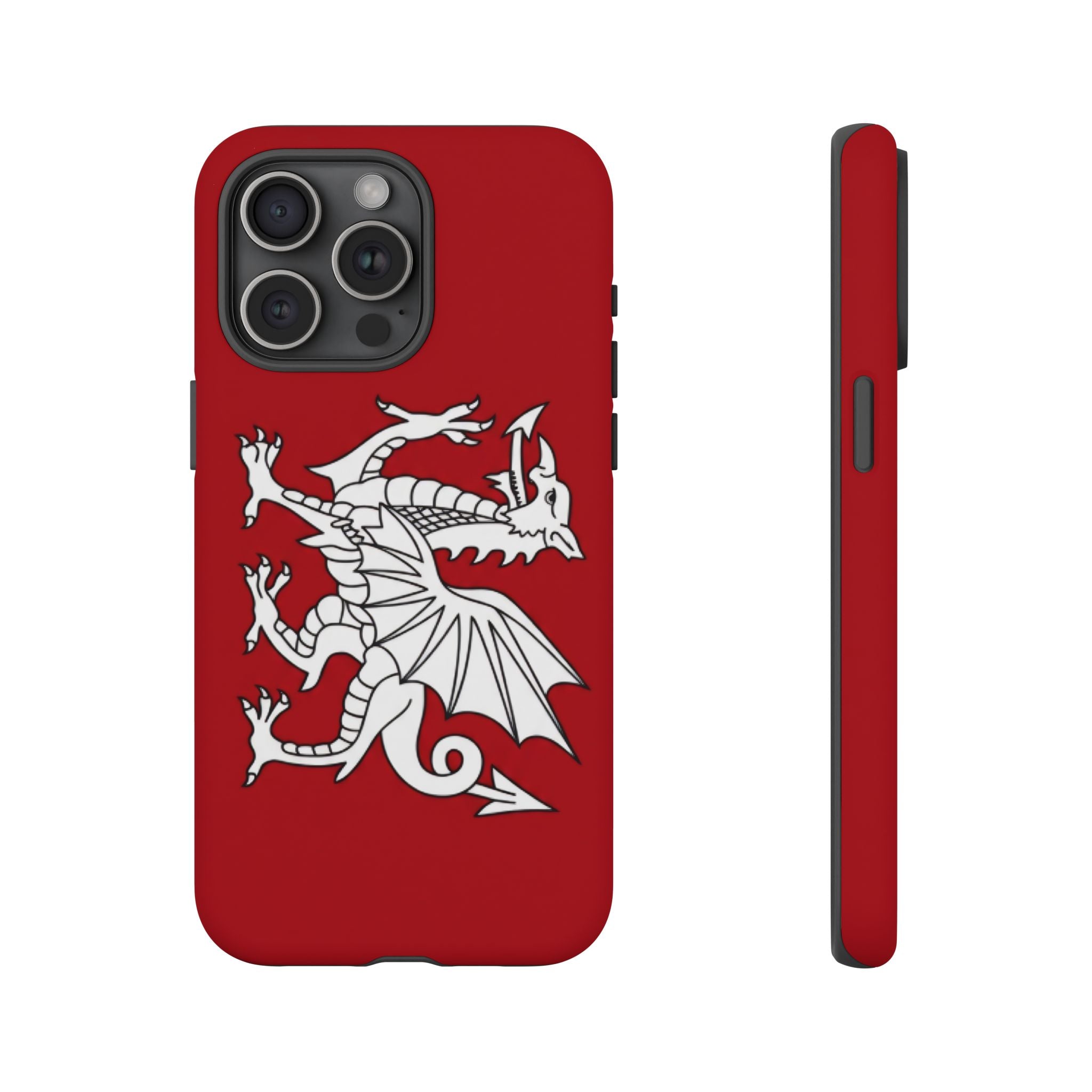 White Wessex Dragon Phone Case — Anglo-Saxon Emblem Phone Cover