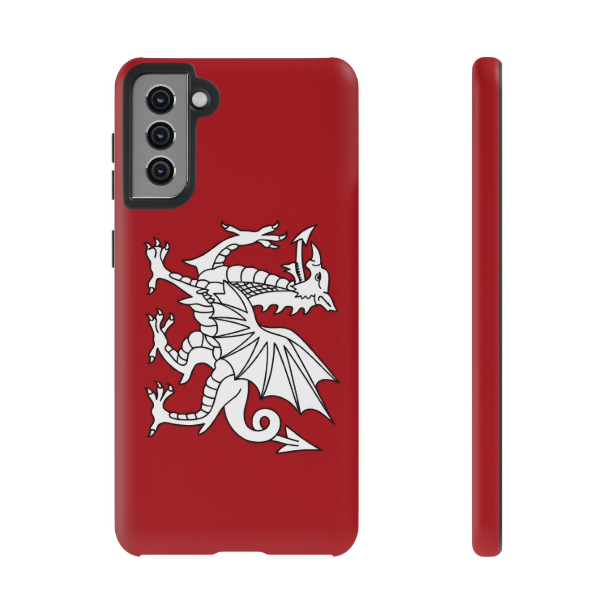 White Wessex Dragon Phone Case — Anglo-Saxon Emblem Phone Cover