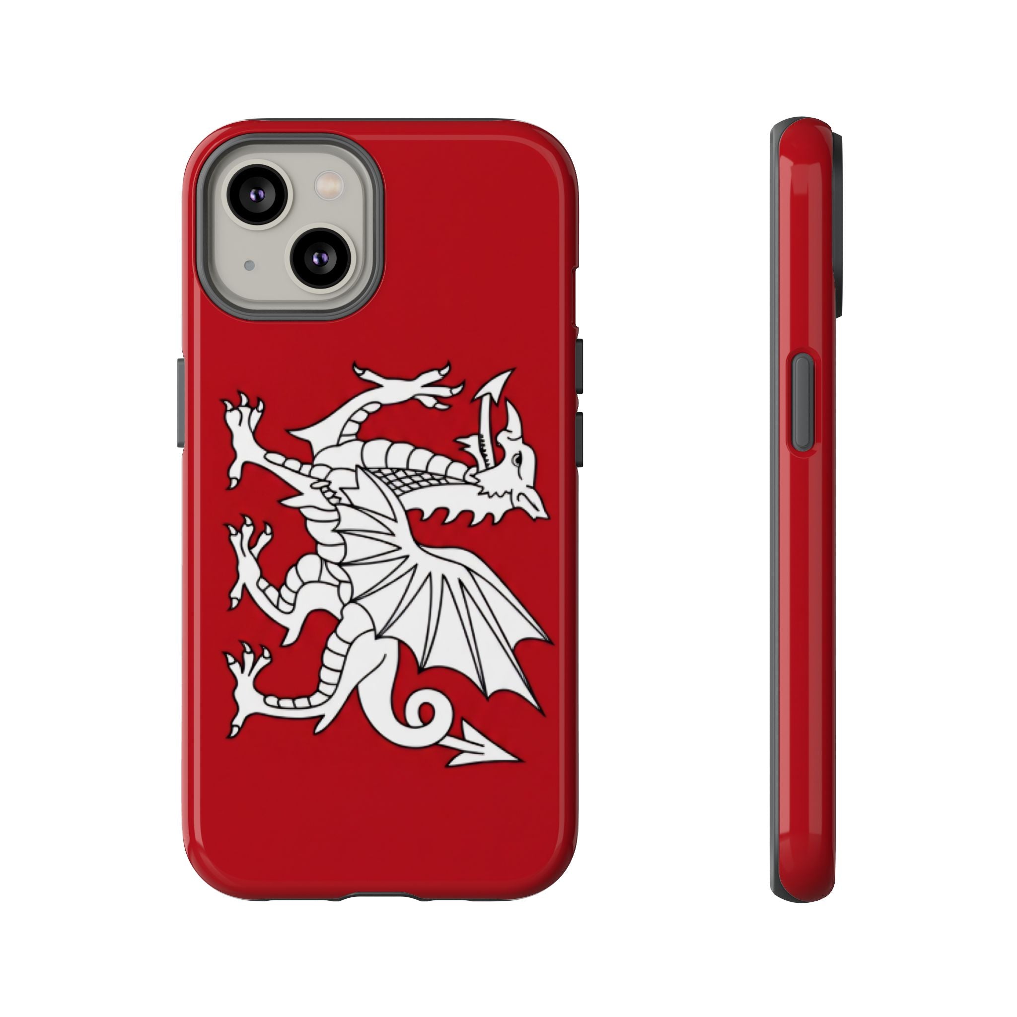 White Wessex Dragon Phone Case — Anglo-Saxon Emblem Phone Cover