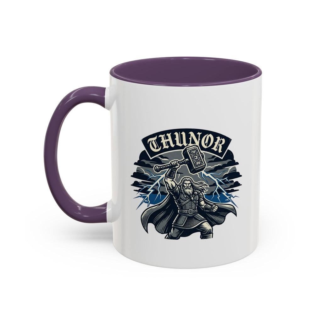Thunor — Anglo-Saxon Thunder God 11oz Accent Mug | Norse History Gift