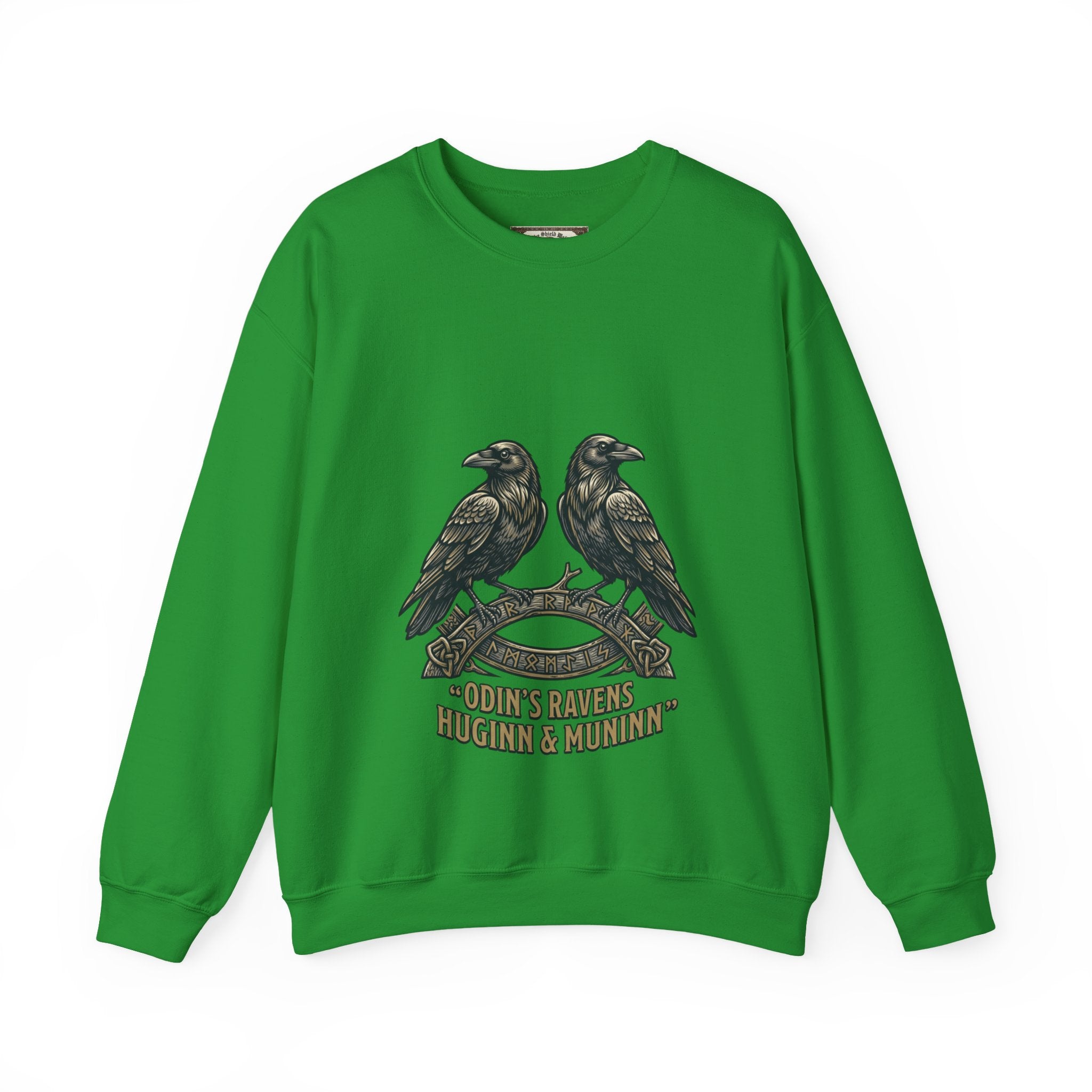 Odin's Ravens Huginn & Muninn Unisex Crewneck Sweatshirt — Norse Mythology Gift