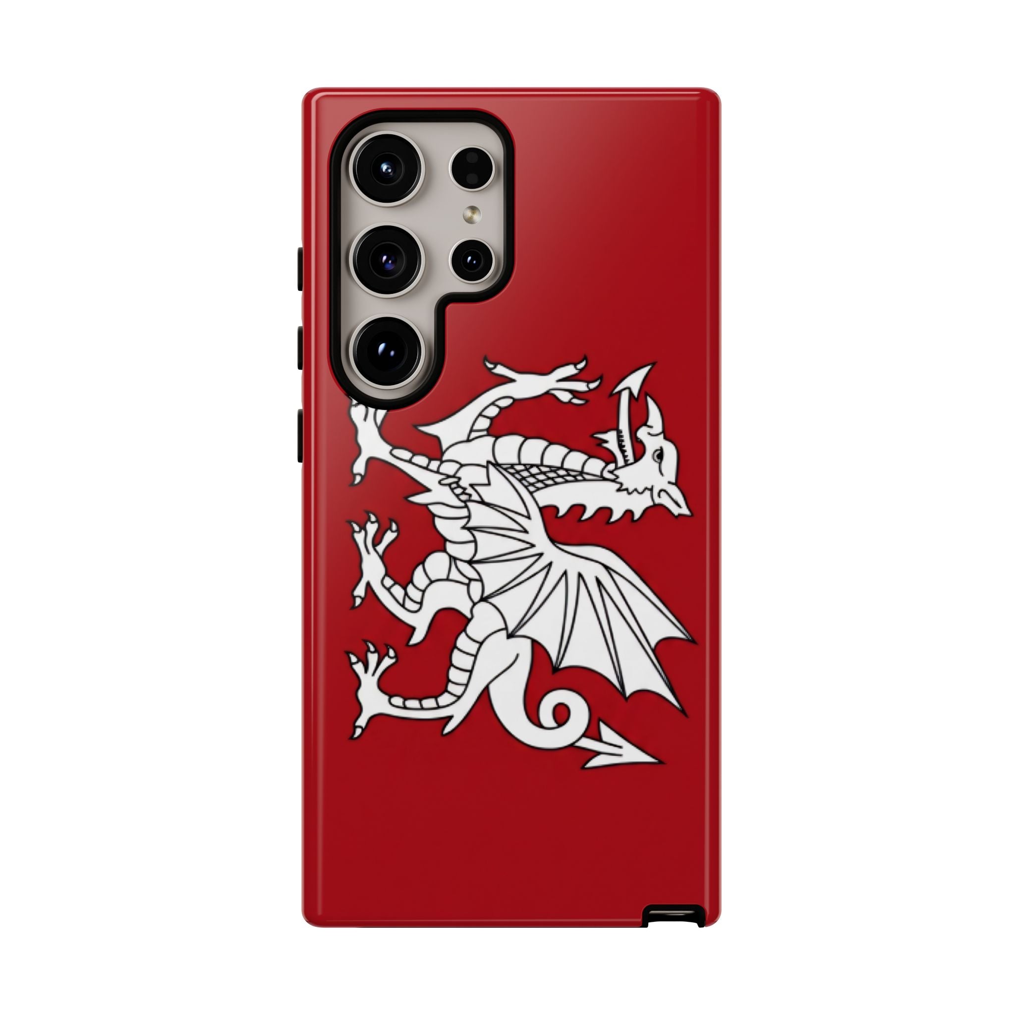 White Wessex Dragon Phone Case — Anglo-Saxon Emblem Phone Cover