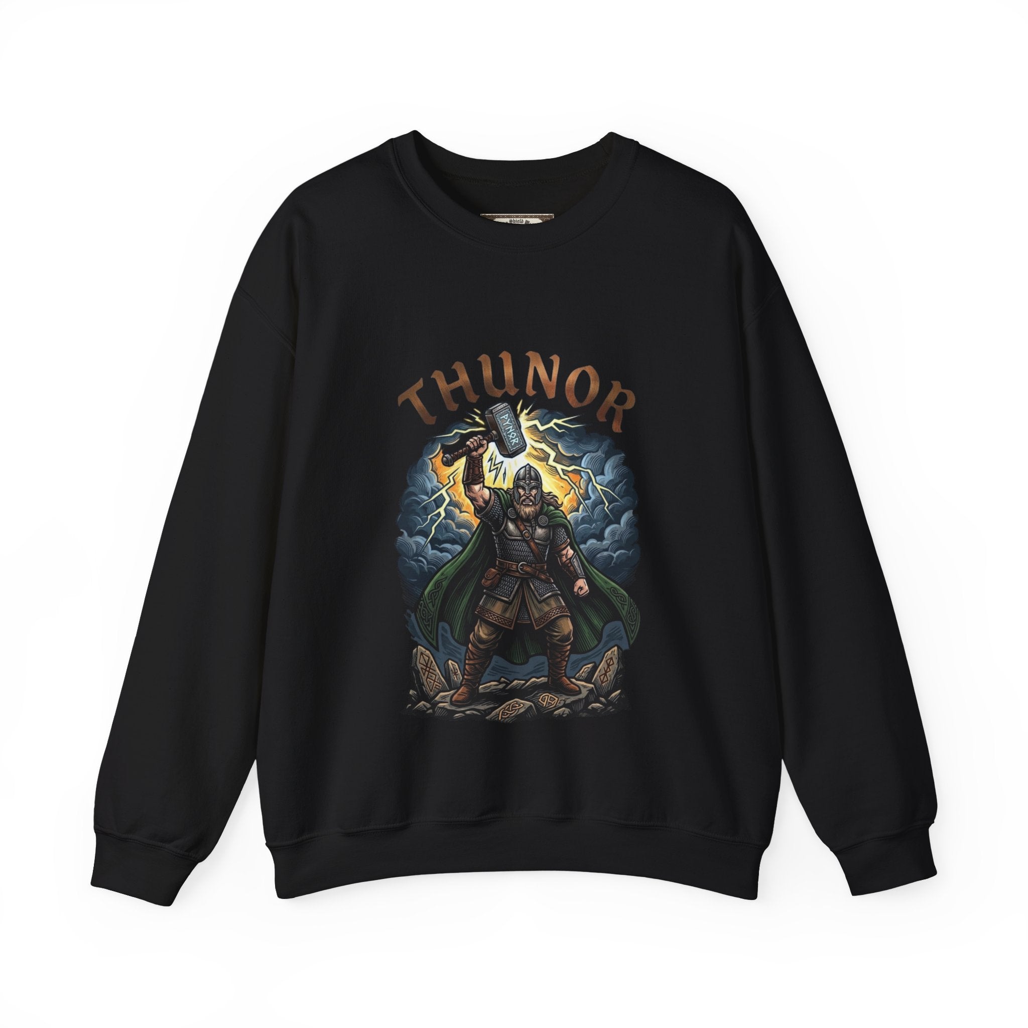 Thunor God of Thunder Sweatshirt — Anglo‑Saxon Mythology Crewneck