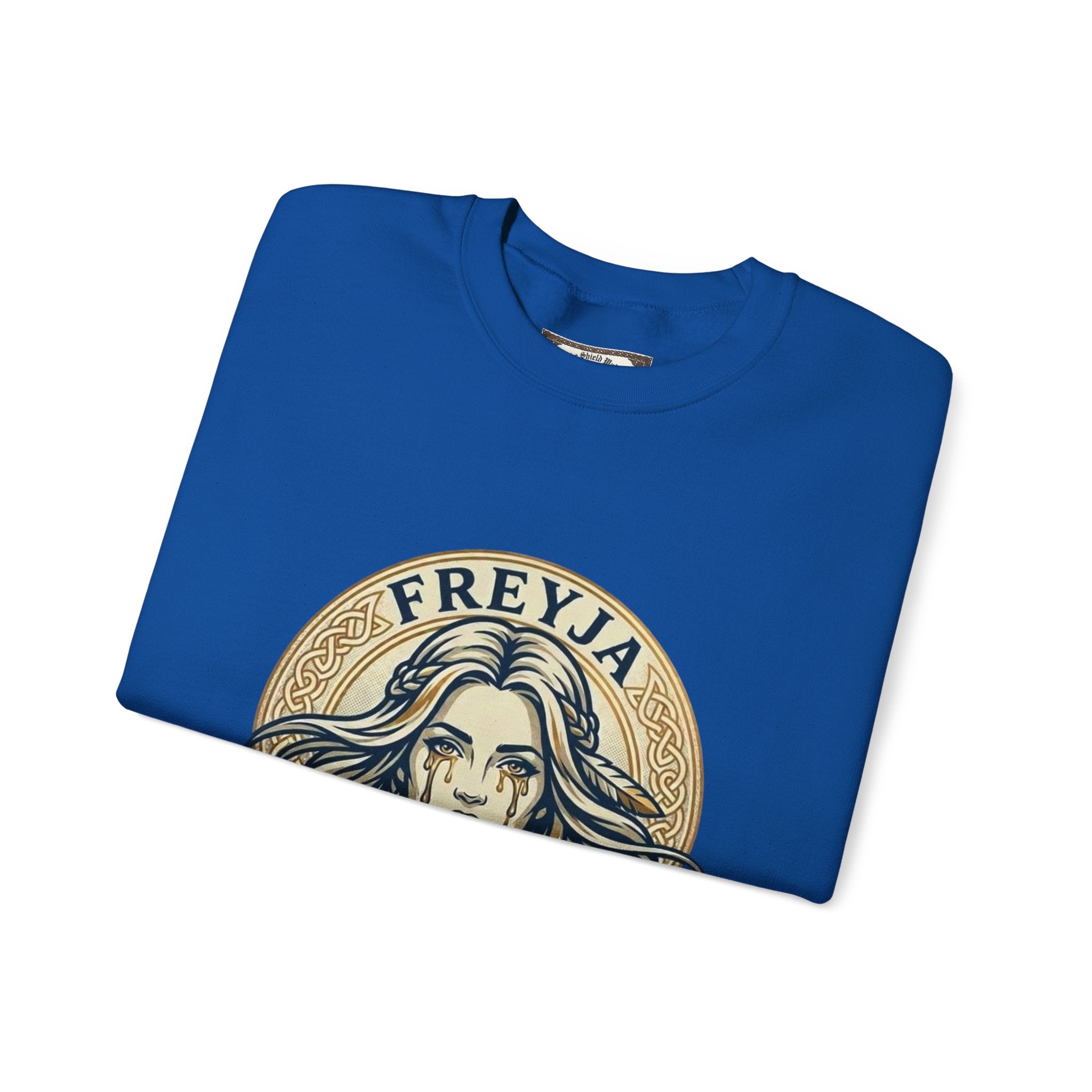 Freyja Tears of Gold Unisex Norse Goddess Sweatshirt – Adult Viking Mythology Top