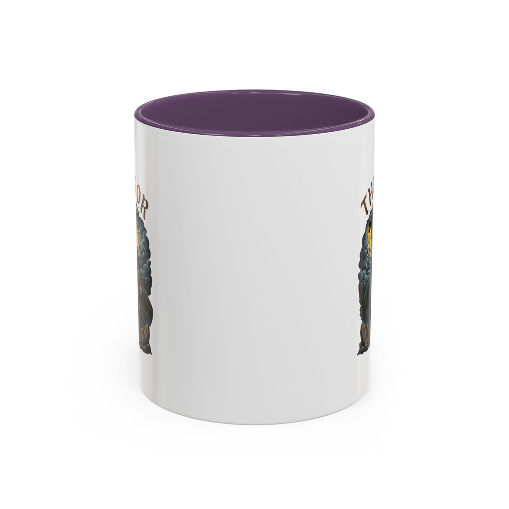 Thunor Hammer Coffee Mug — Anglo-Saxon God of Thunder | 11oz Accent Mug