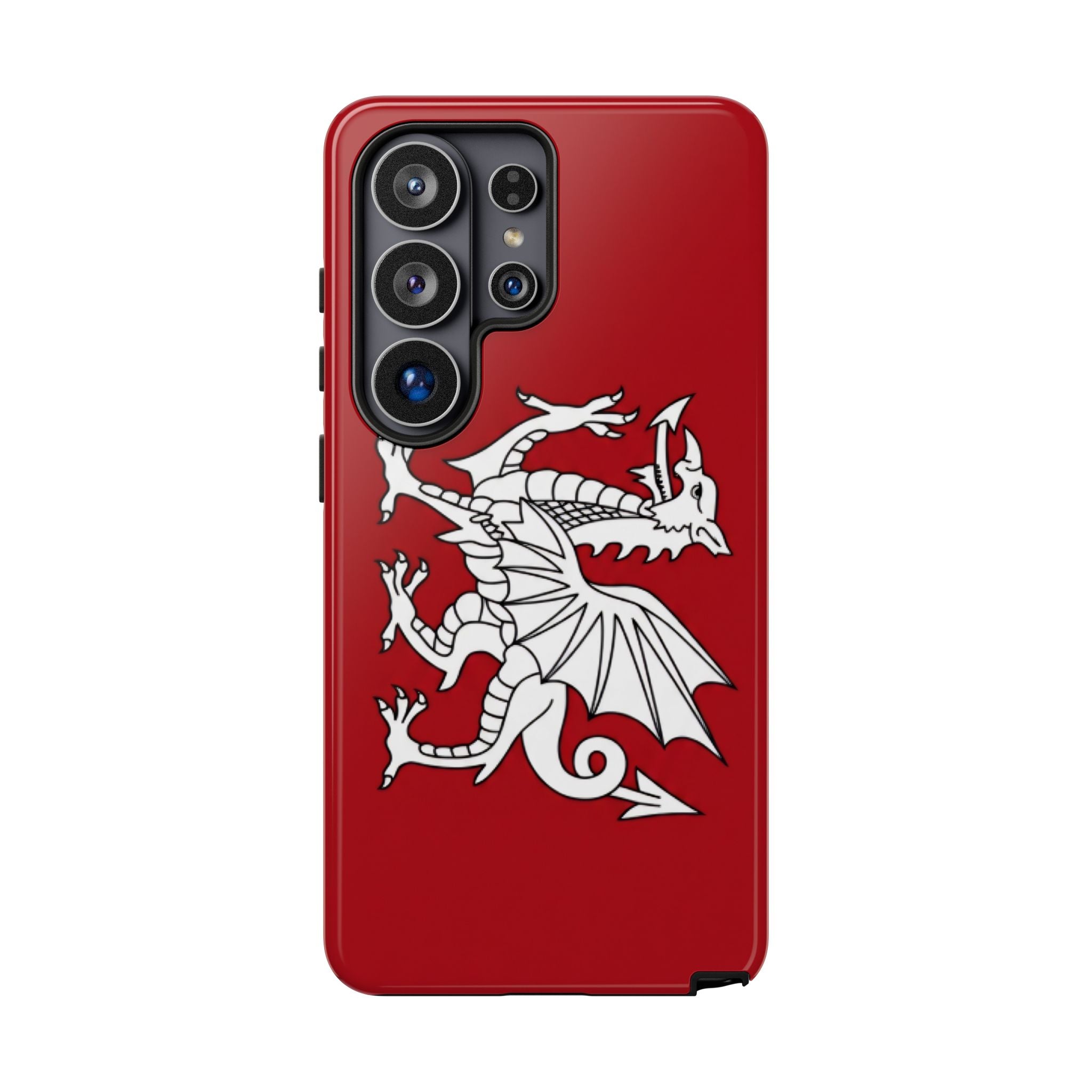 White Wessex Dragon Phone Case — Anglo-Saxon Emblem Phone Cover