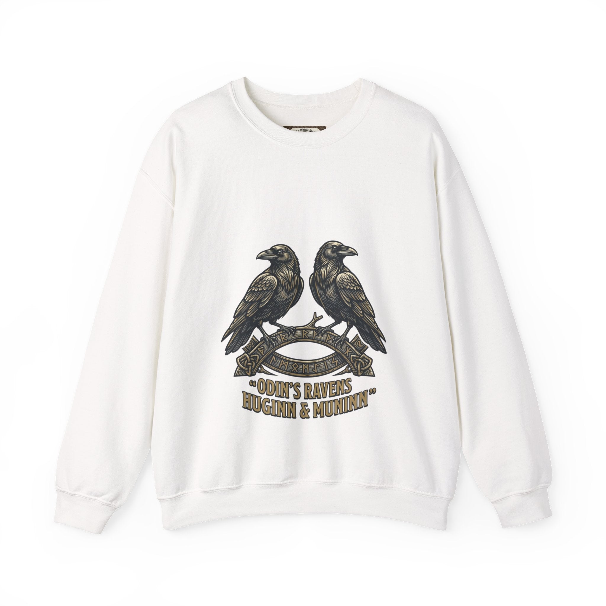 Odin's Ravens Huginn & Muninn Unisex Crewneck Sweatshirt — Norse Mythology Gift