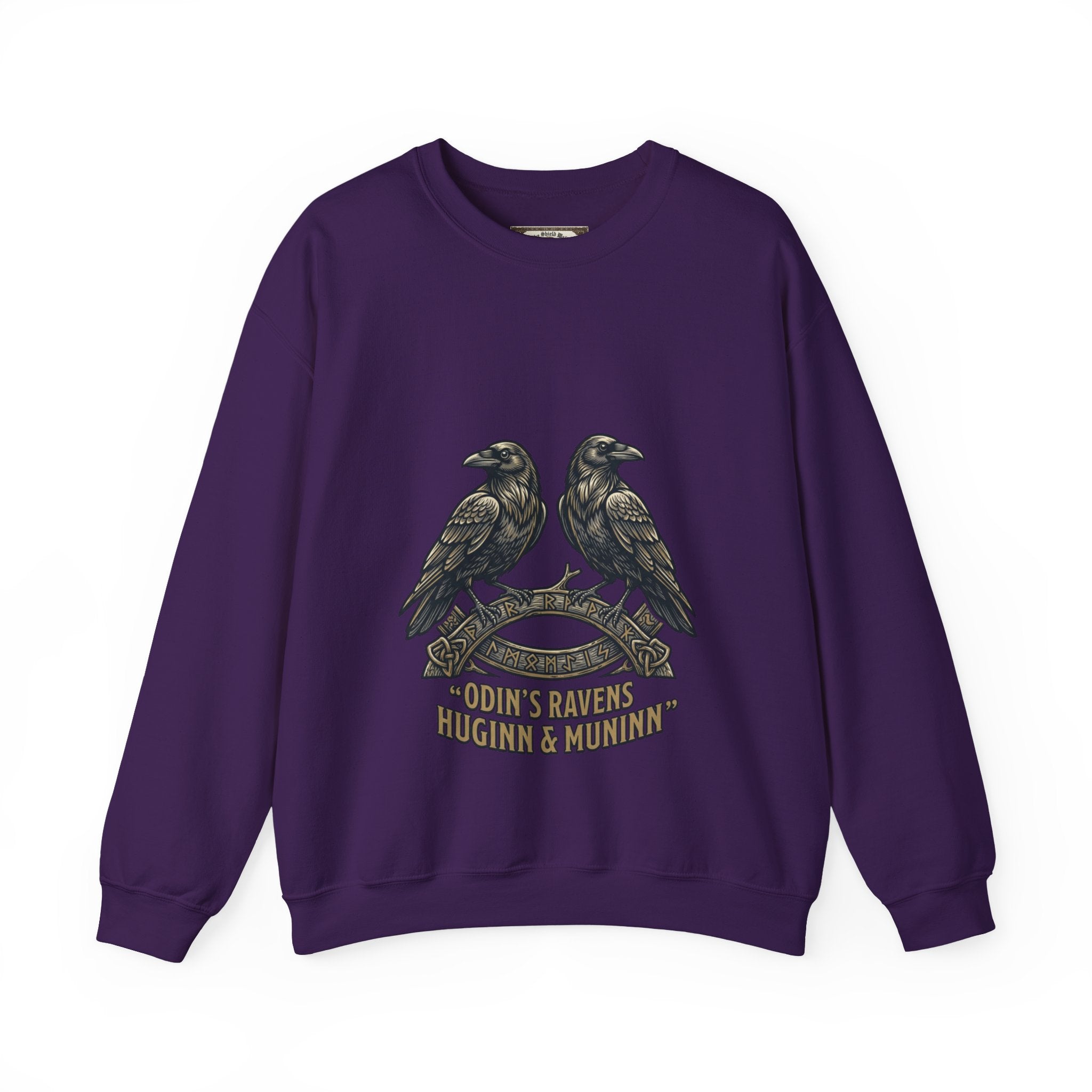 Odin's Ravens Huginn & Muninn Unisex Crewneck Sweatshirt — Norse Mythology Gift
