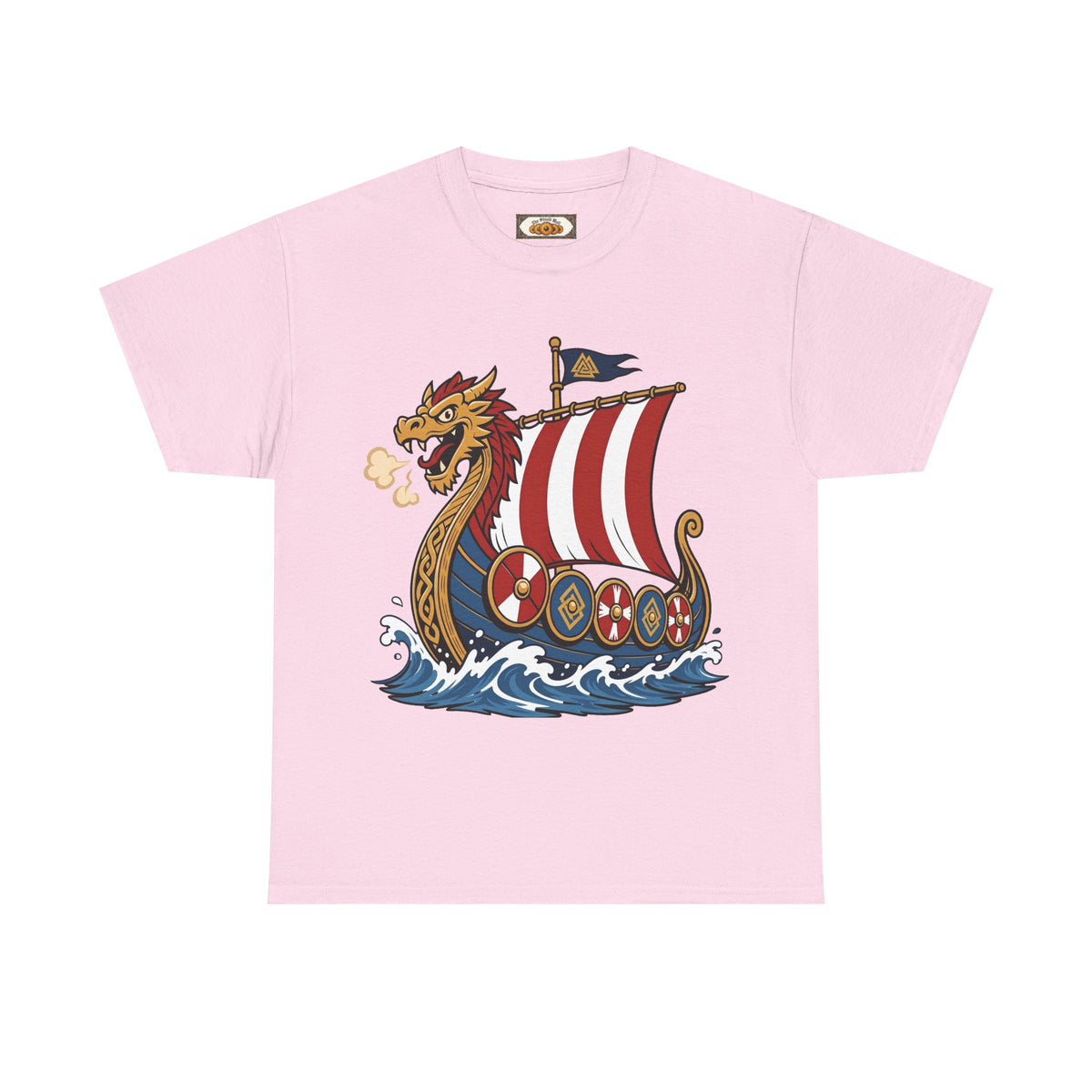Dragonship T-Shirt — Caricature Viking Drakkar | Heritage Clothing