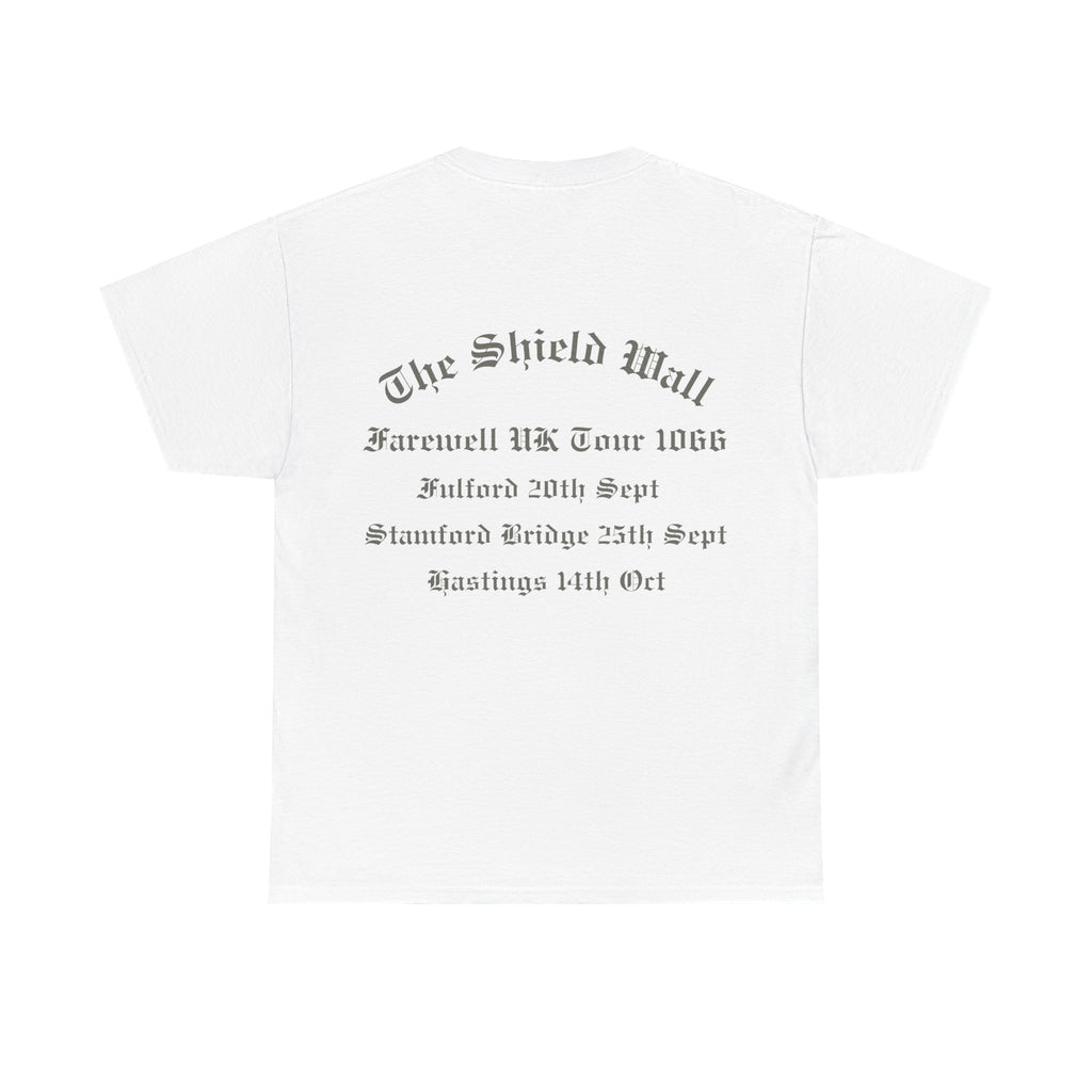 1066 Shield Wall Farewell Tour T-Shirt — Battle of Hastings, Stamford Bridge & Fulford