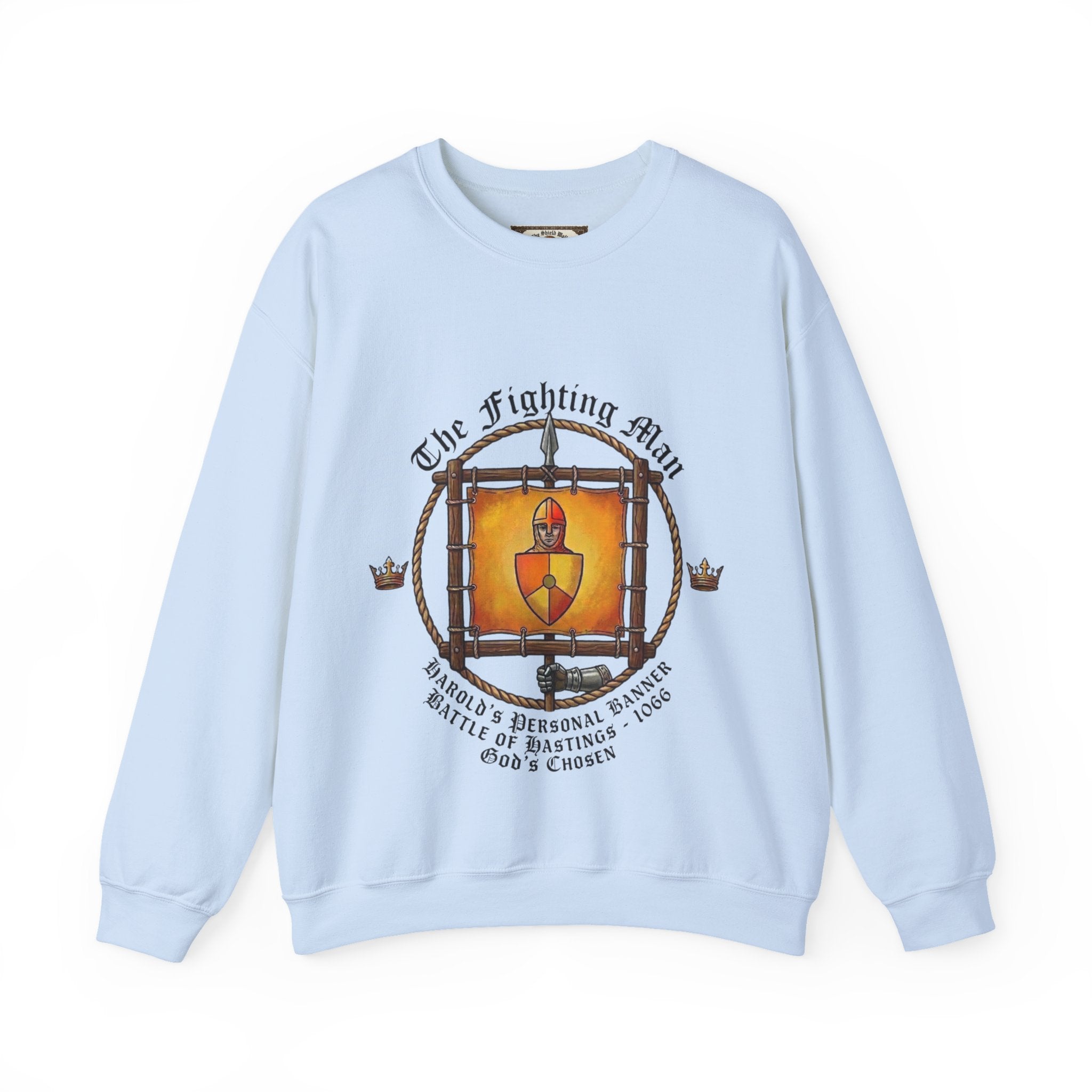 King Harold II Fighting Man Banner Sweatshirt — The Last Anglo-Saxon King (Battle of Hastings 1066)