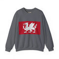 Wessex White Dragon Crewneck Sweatshirt — Anglo-Saxon England Emblem | Heritage Clothing