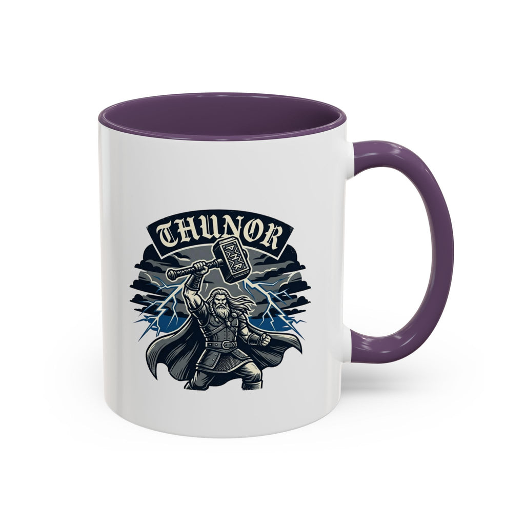 Thunor — Anglo-Saxon Thunder God 11oz Accent Mug | Norse History Gift