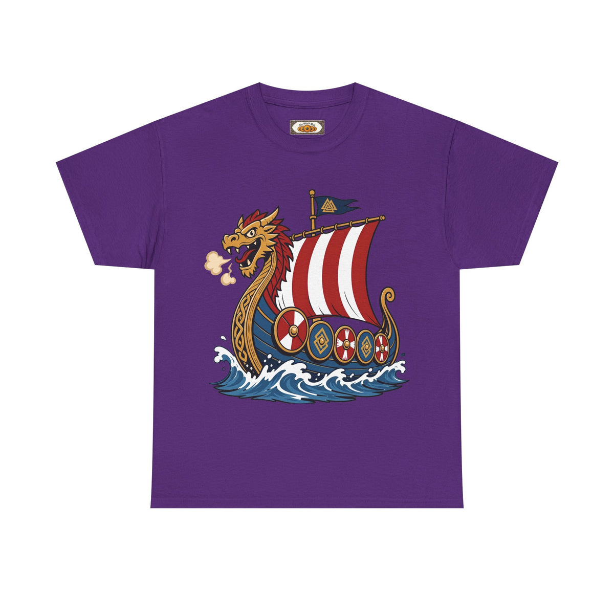 Dragonship T-Shirt — Caricature Viking Drakkar | Heritage Clothing
