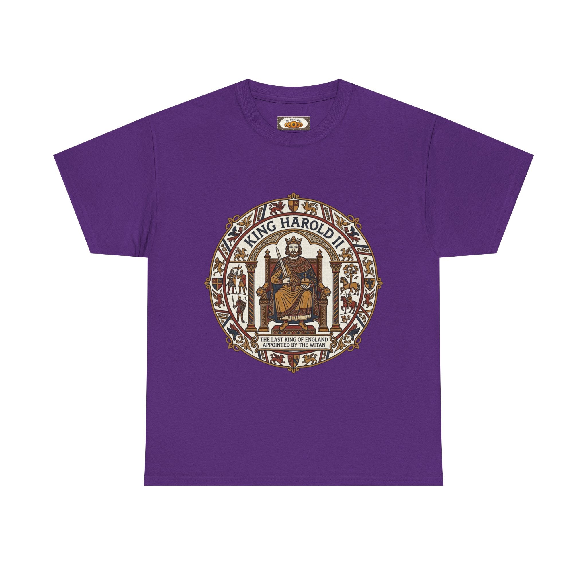King Harold II T-Shirt | Unisex Adults Viking Anglo-Saxon History Tee | Battle of Hastings 1066