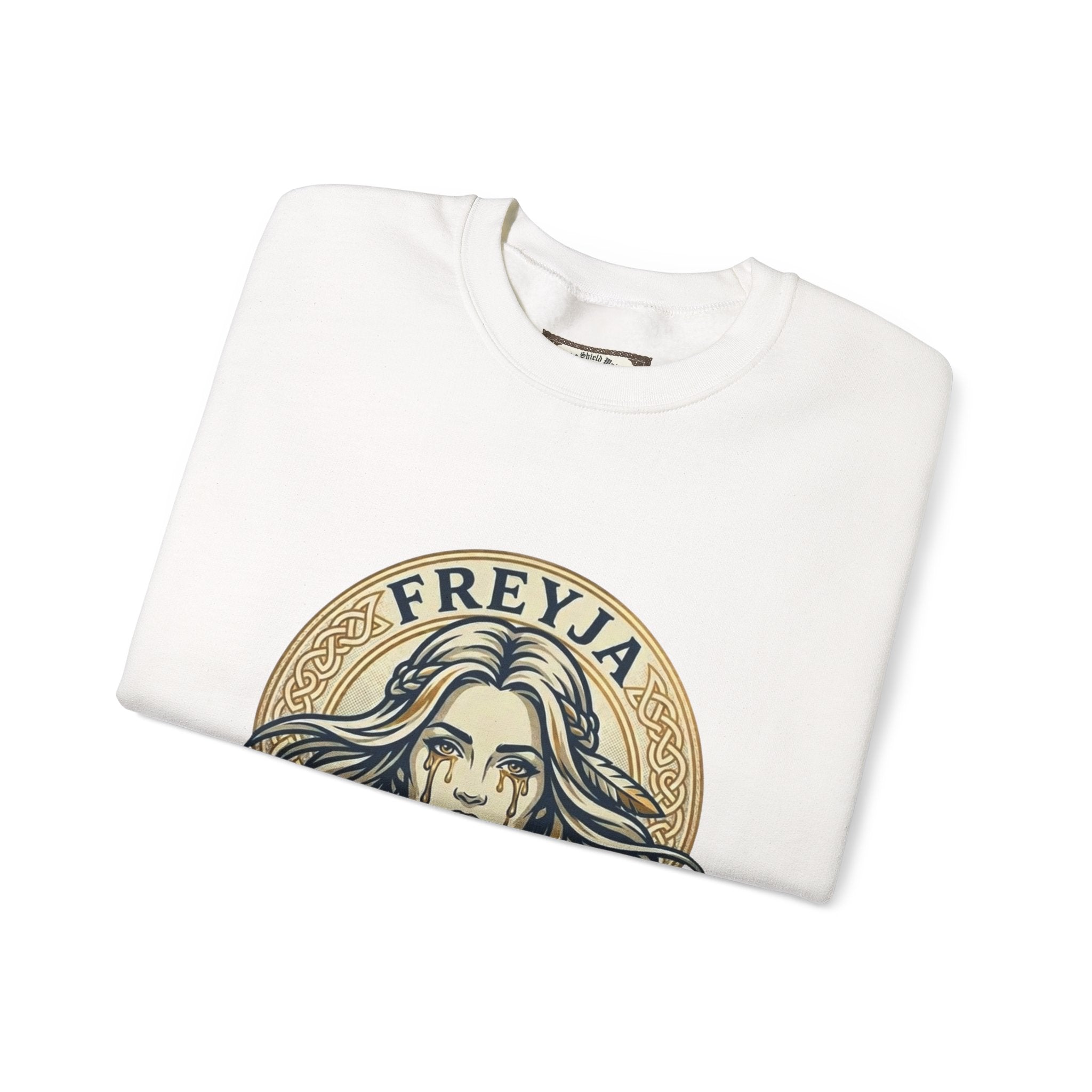 Freyja Tears of Gold Unisex Norse Goddess Sweatshirt – Adult Viking Mythology Top