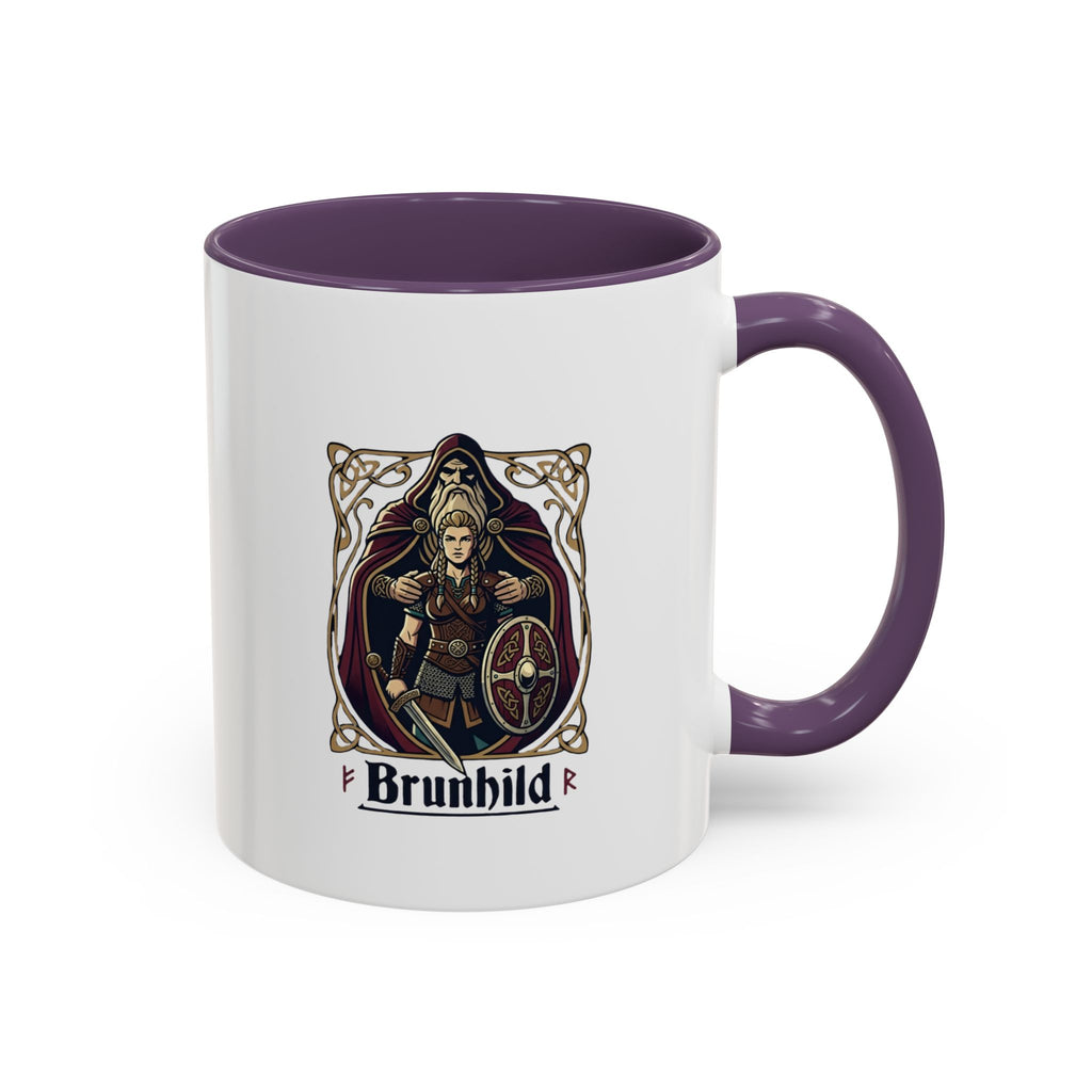 Brunhild Viking Shieldmaiden Coffee Mug | Norse Warrior Accent Mug – 11oz