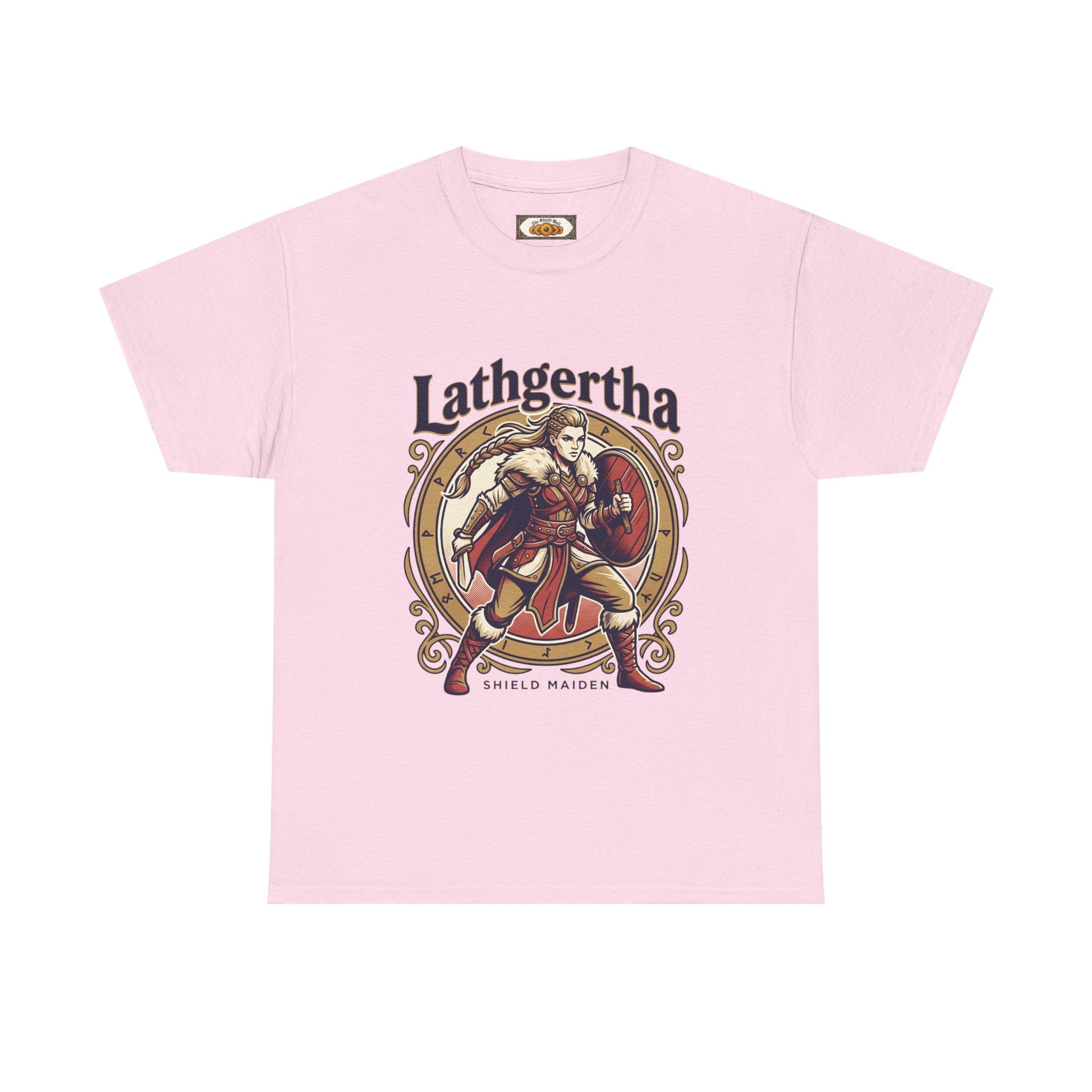 Shield Maiden T-Shirt | Lathgertha Viking Art | Unisex Adult Tee