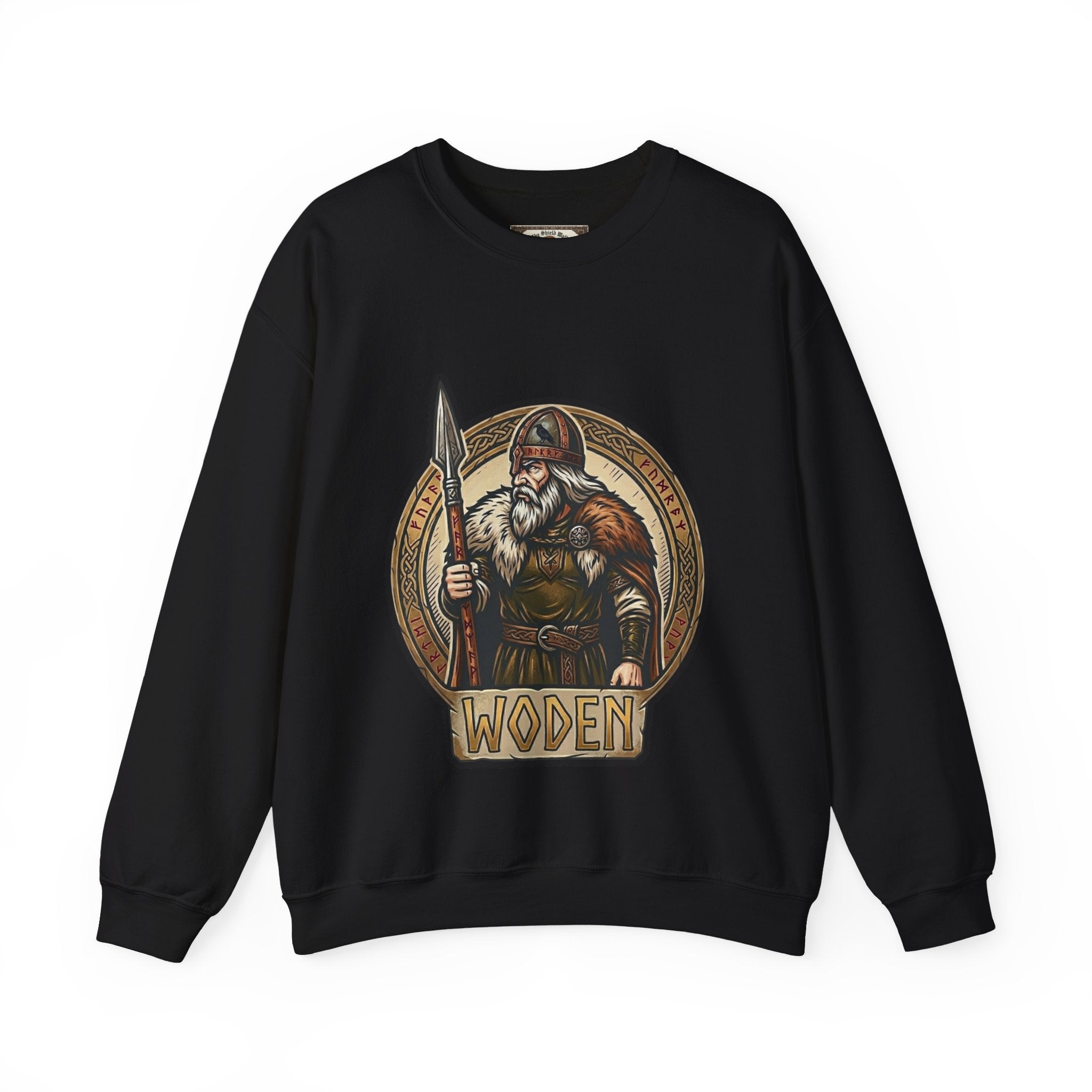 Woden Crewneck Sweatshirt | Unisex Anglo-Saxon Odin Mythology Sweater